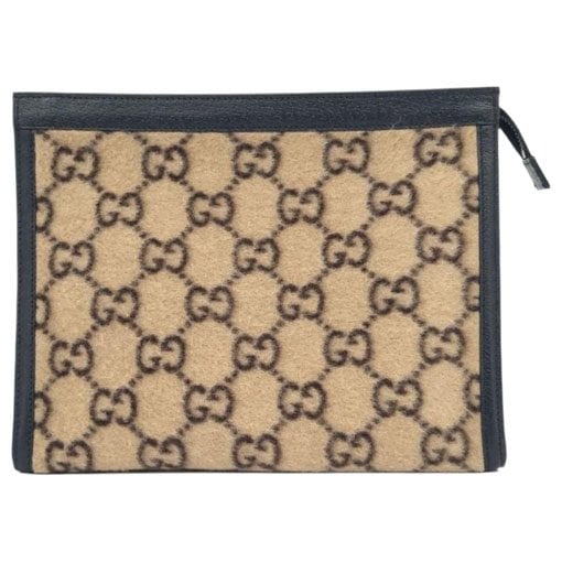 Leather clutch bag