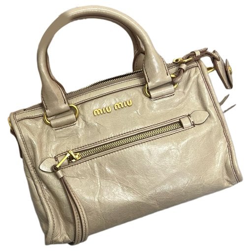 Leather bowling bag
