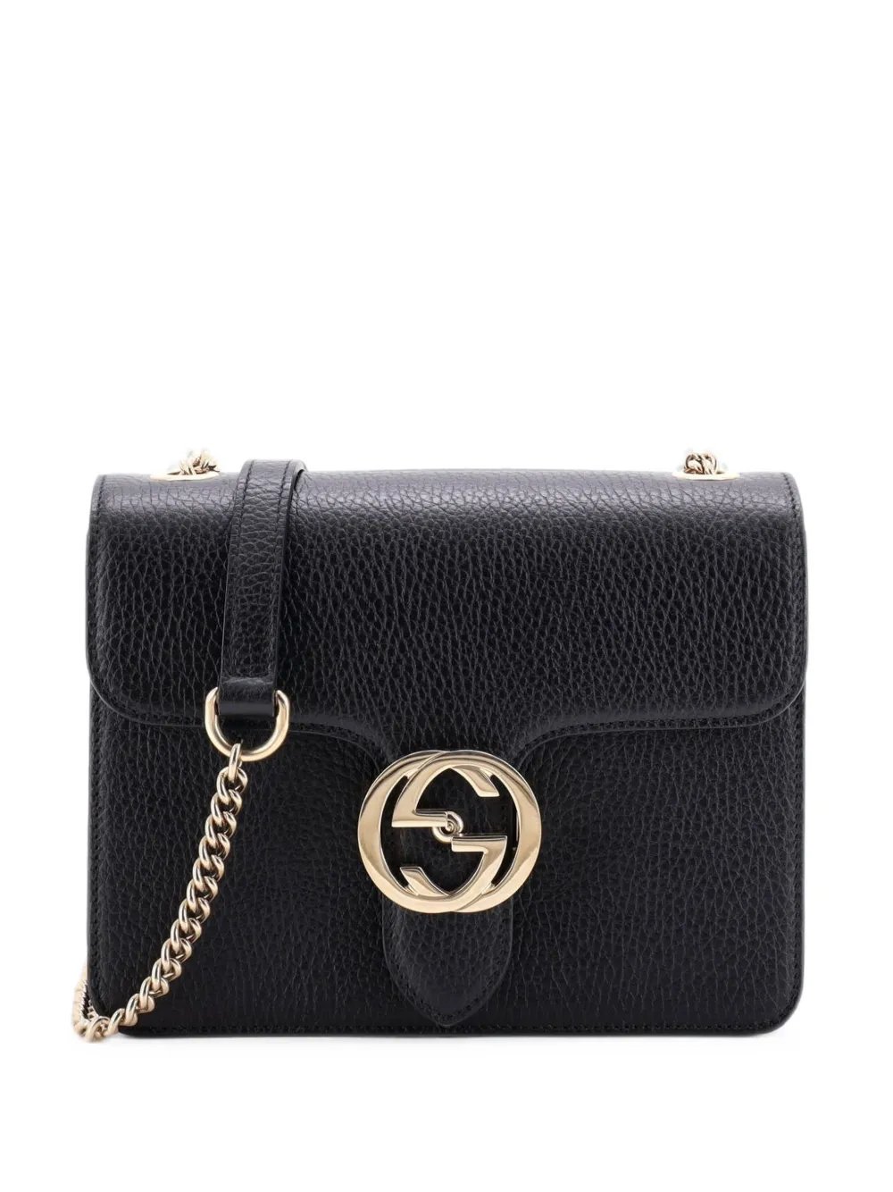 Interlocking Leather Small shoulder bag