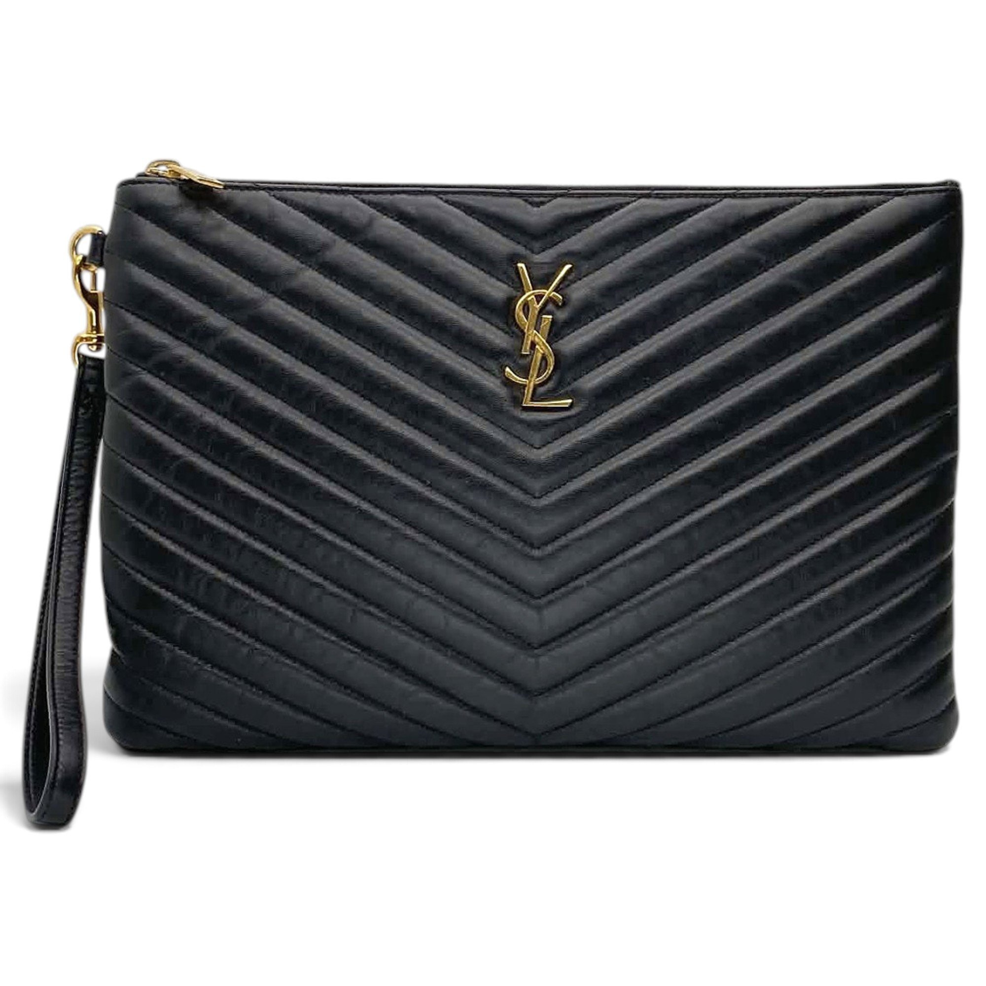 Cassandre leather clutch bag