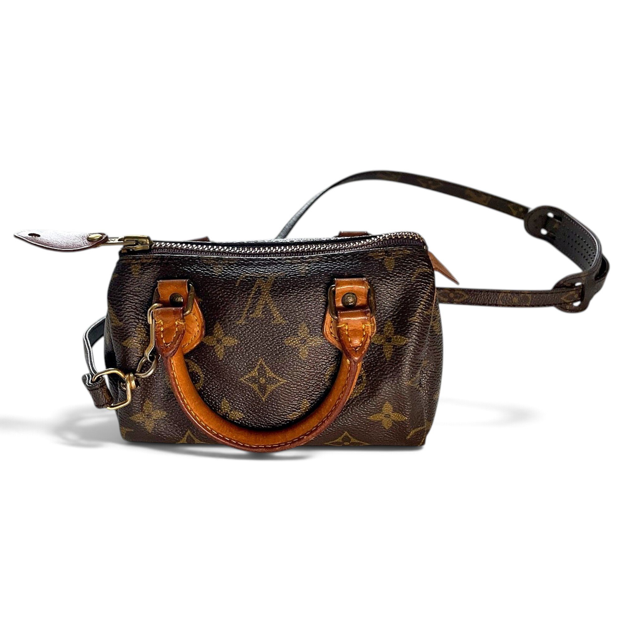 Louis Vuitton Nano Speedy / Mini HL leather mini bag