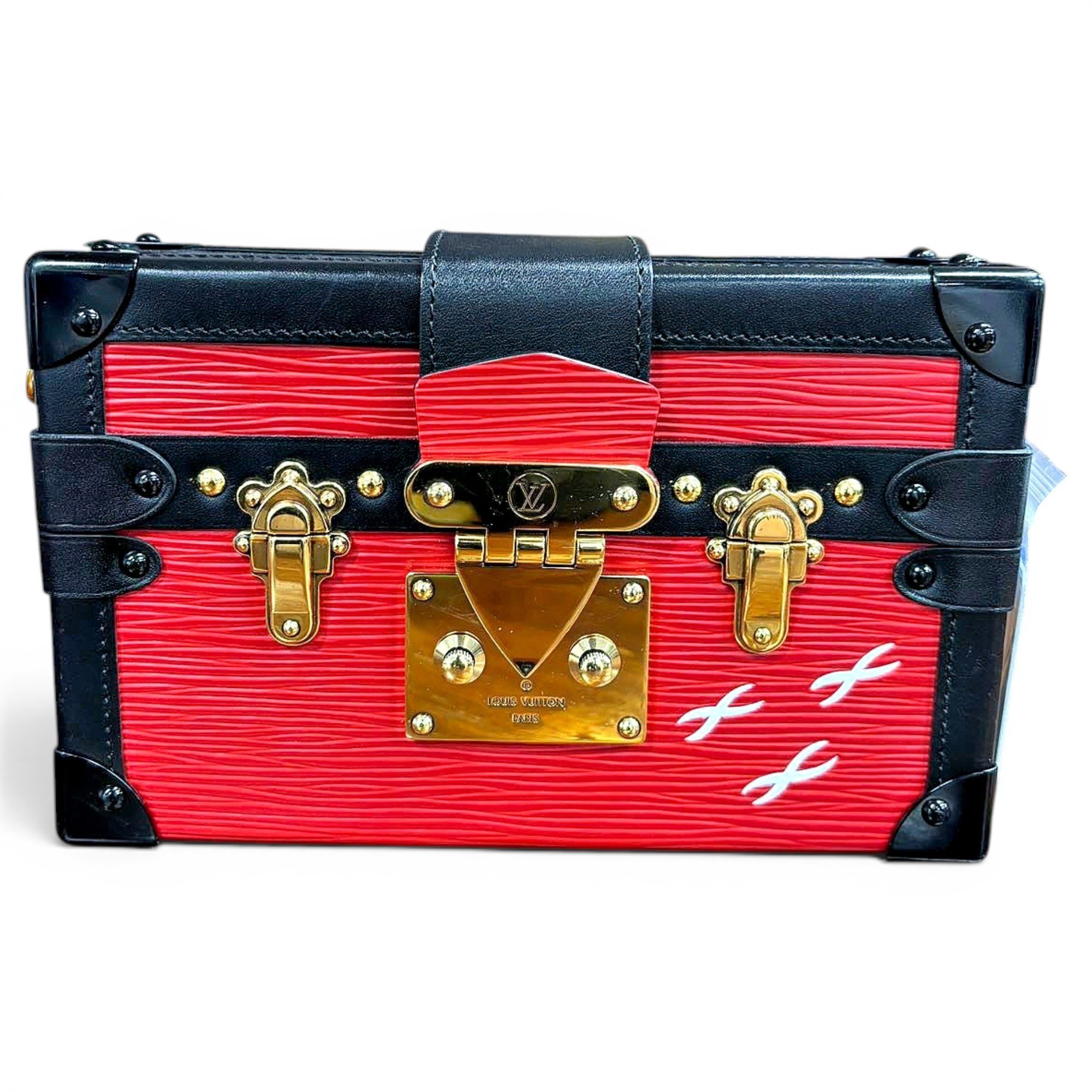 Petite Malle leather crossbody bag
