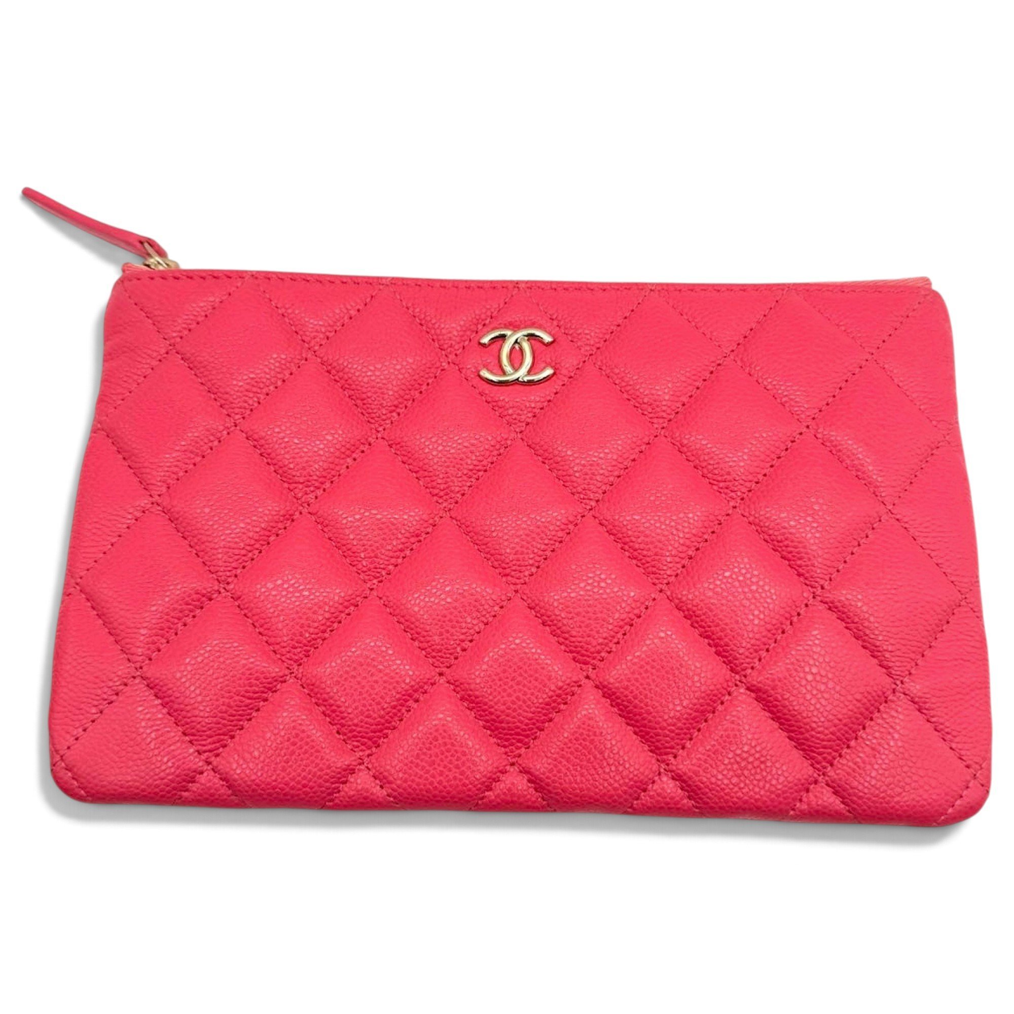 Leather clutch bag