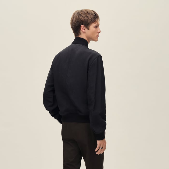 Noir Rib-trim Jacket