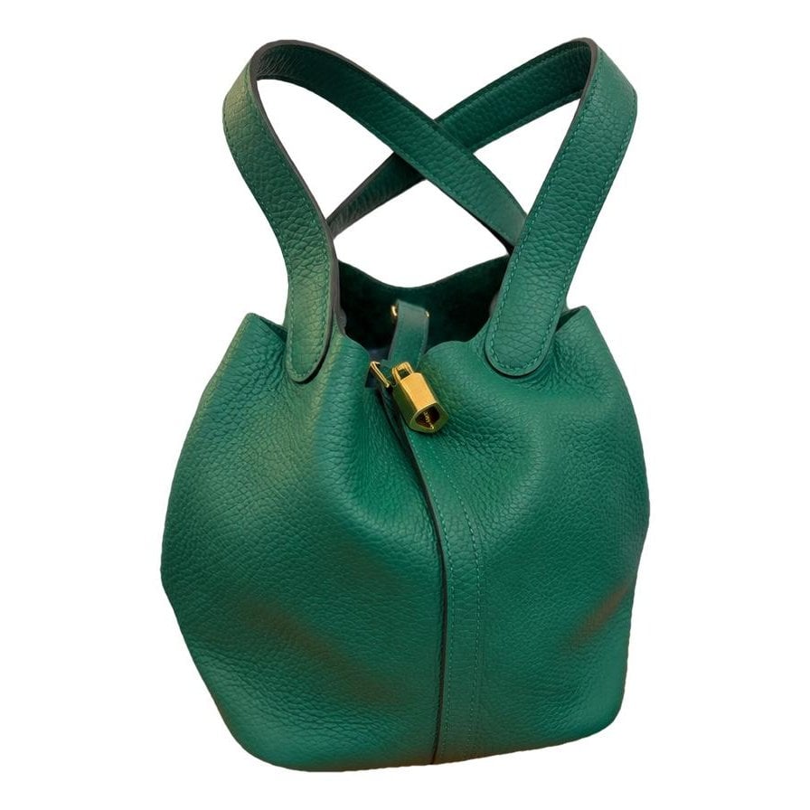 Picotin leather tote