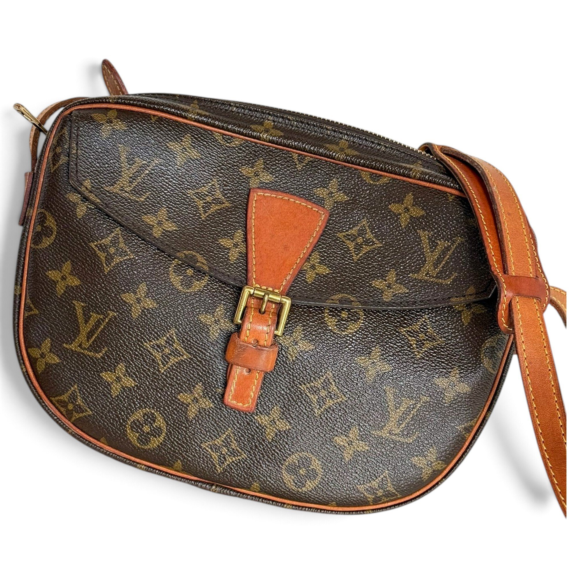 Jeune fille leather crossbody bag