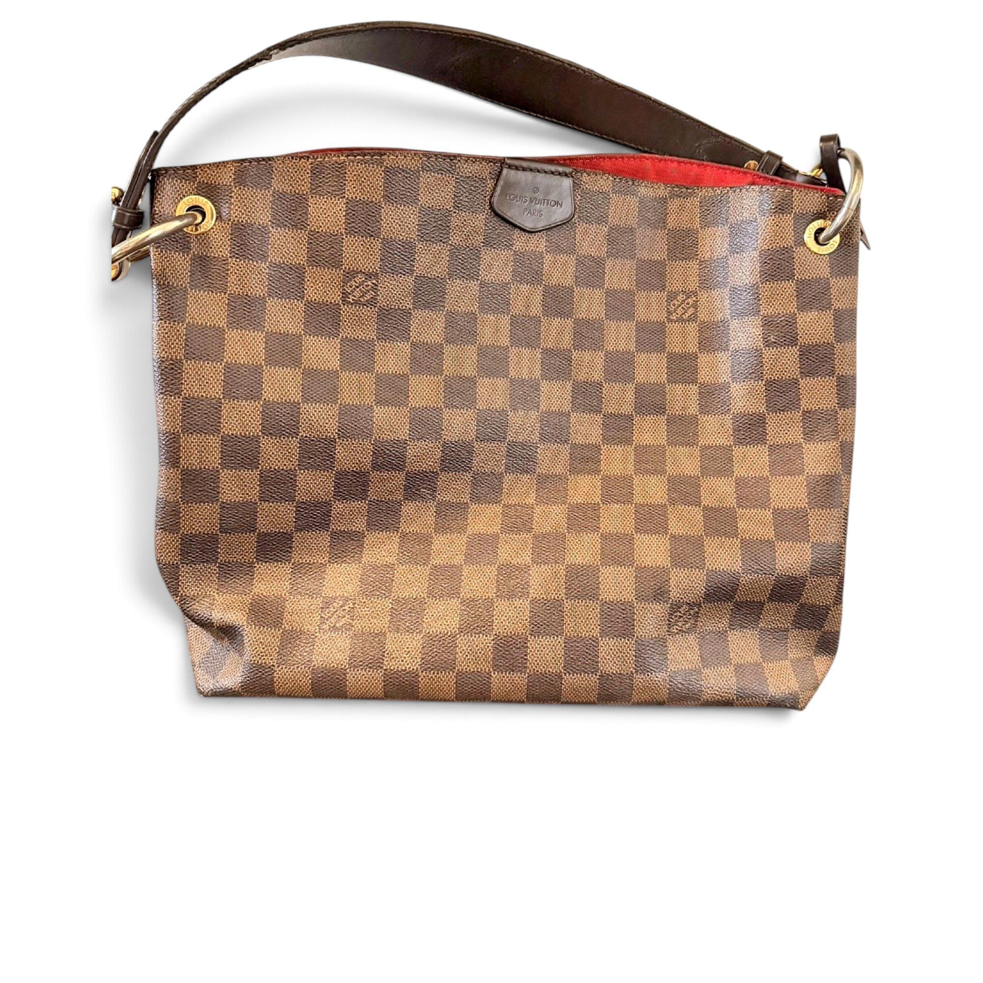 Graceful leather handbag