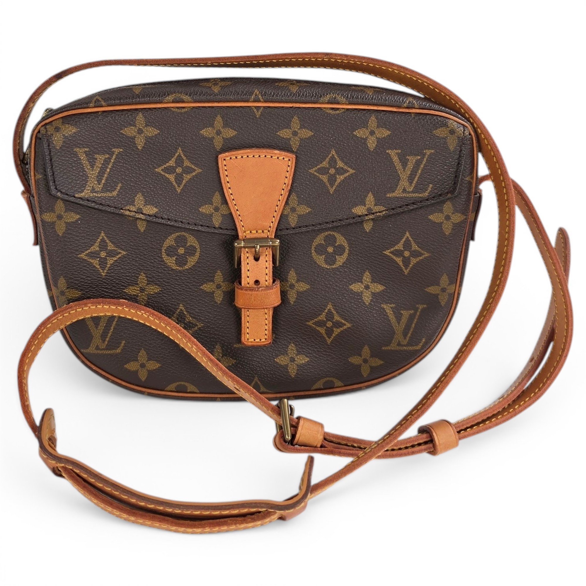 Jeune fille leather crossbody bag
