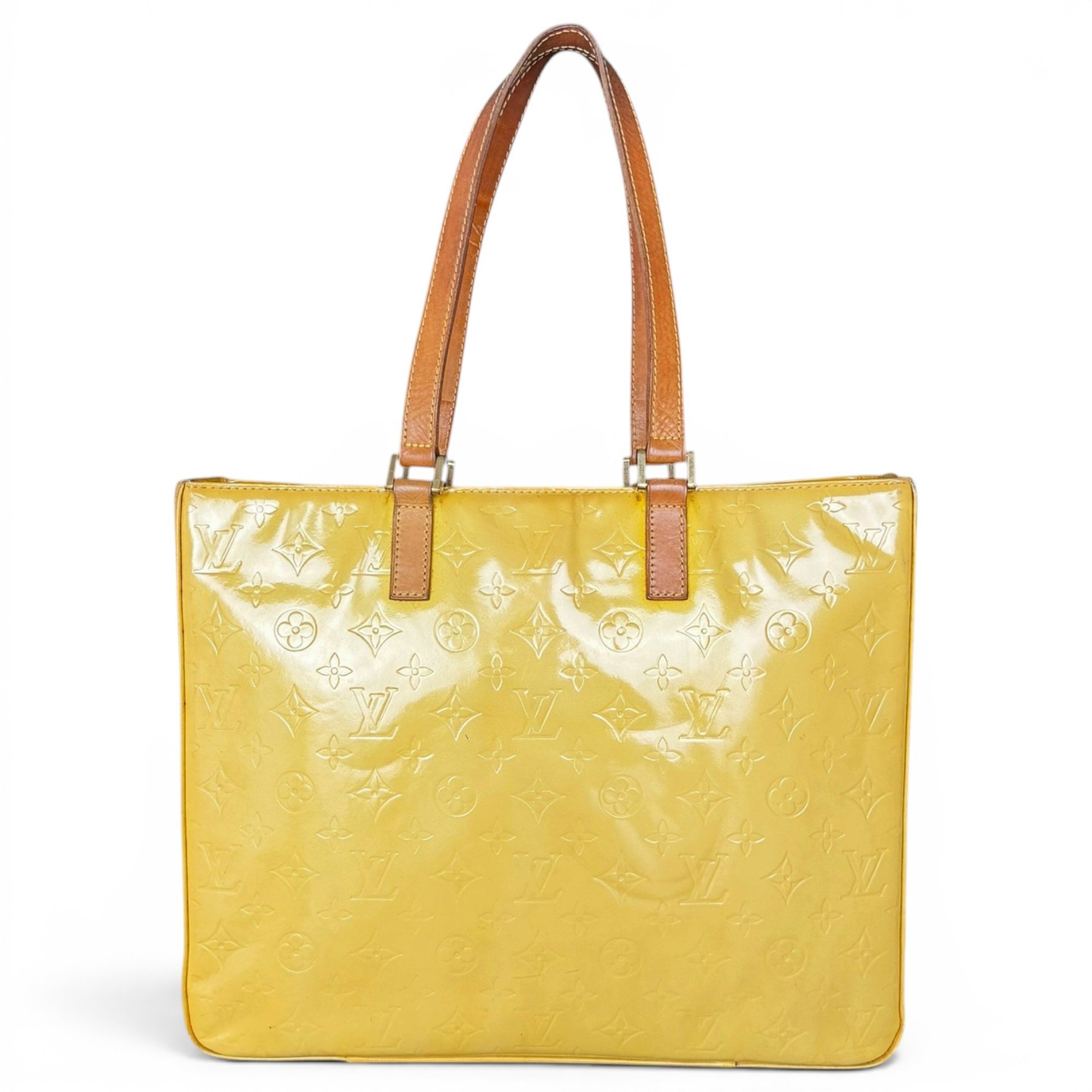 Columbus patent leather handbag