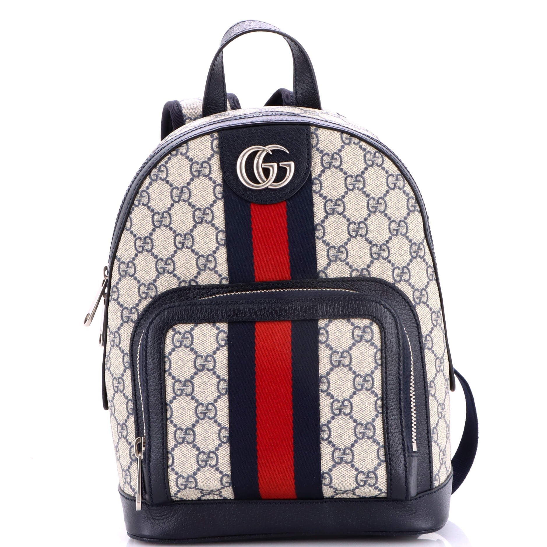 Ophidia Backpack GG Coated Canvas and Leather Small