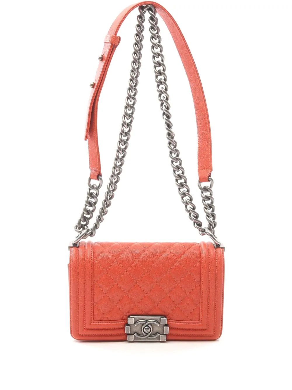 2018-2019 Small Chevron Caviar Boy Flap crossbody bag