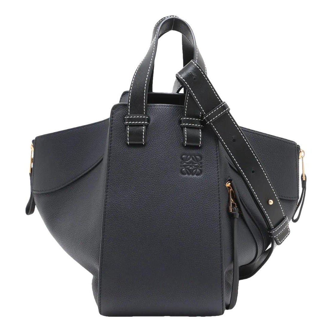 Hammock leather handbag