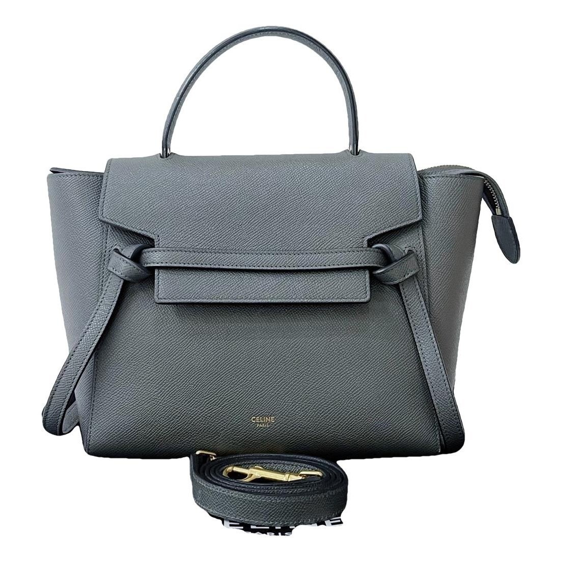 Belt leather handbag