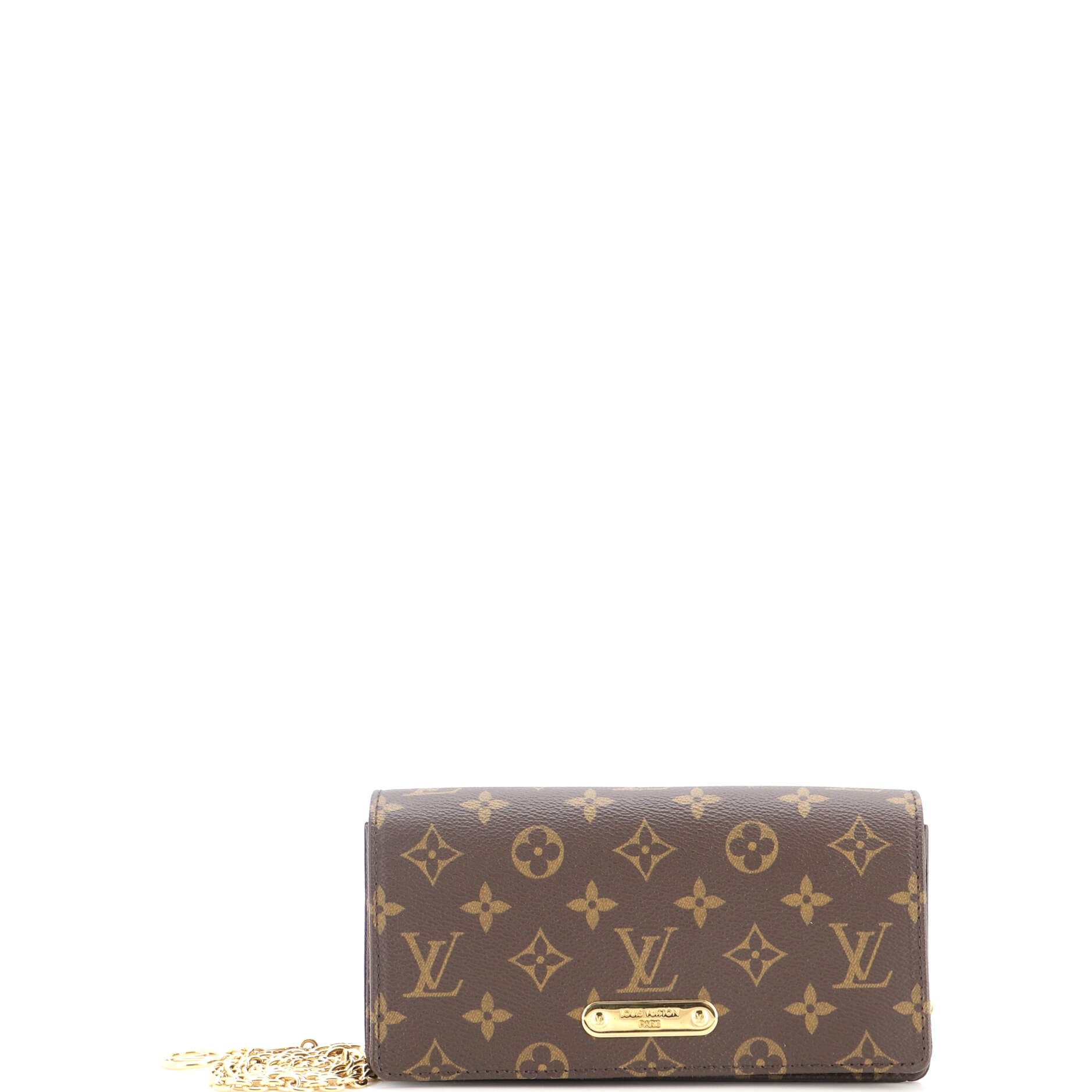 Lily Wallet on Chain Monogram Canvas