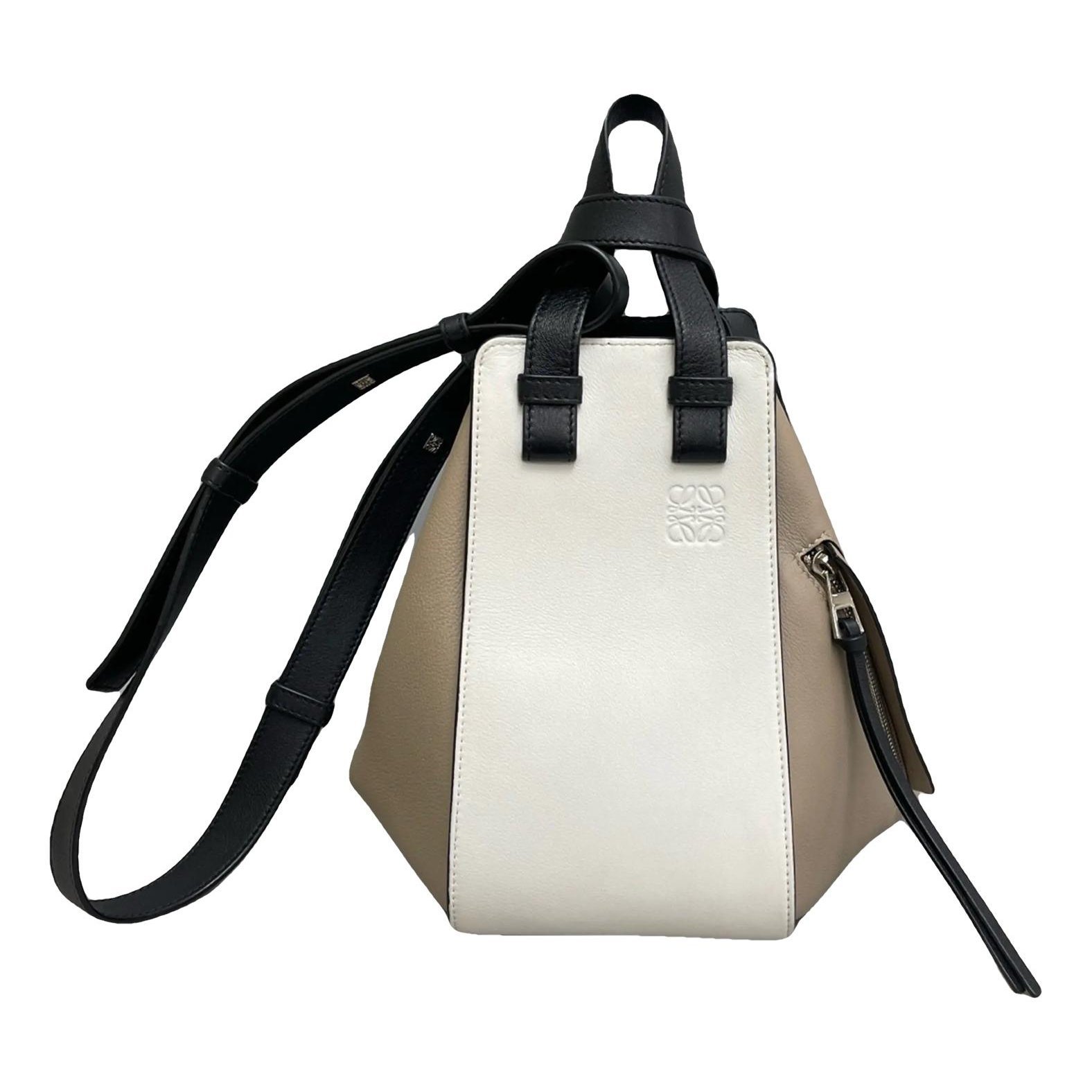 Hammock leather handbag