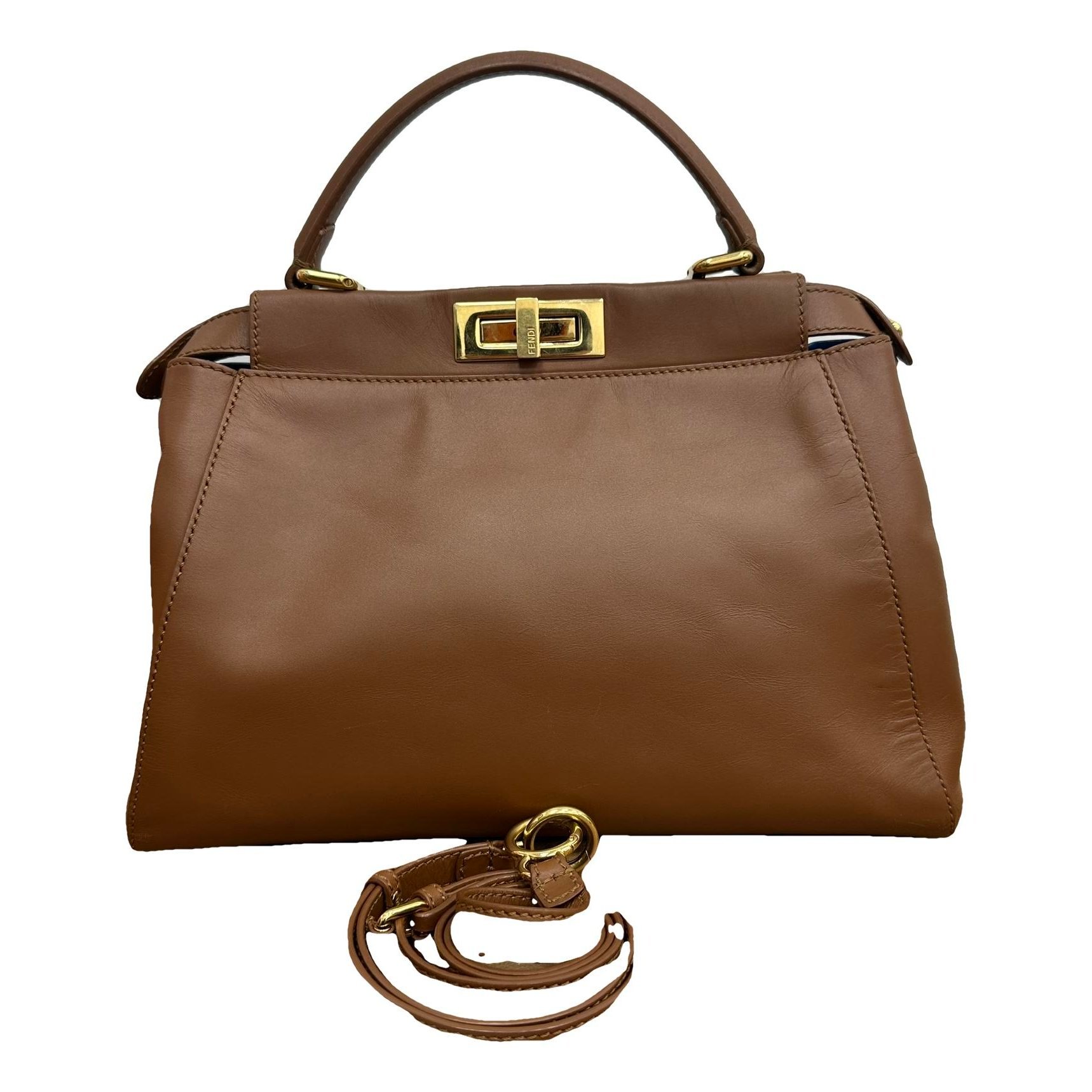 Peekaboo leather handbag