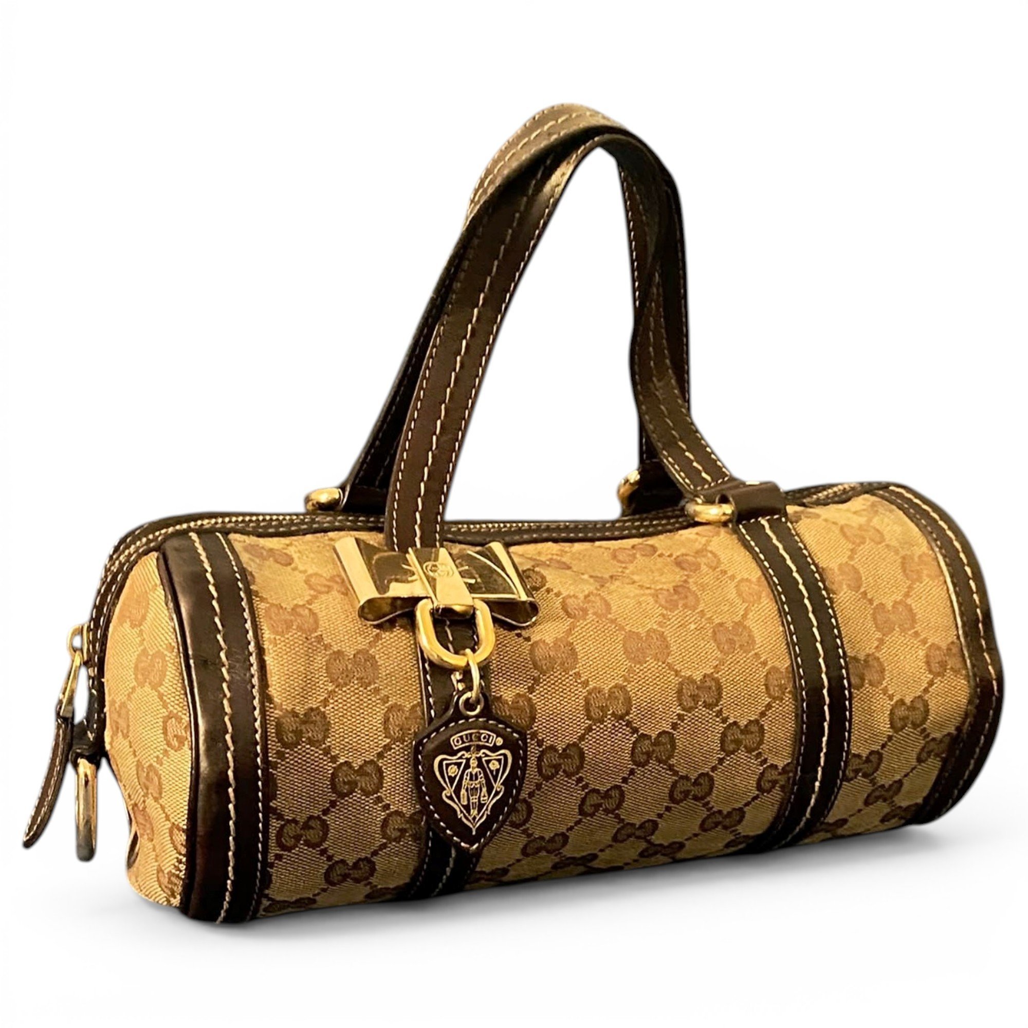 Boston leather handbag