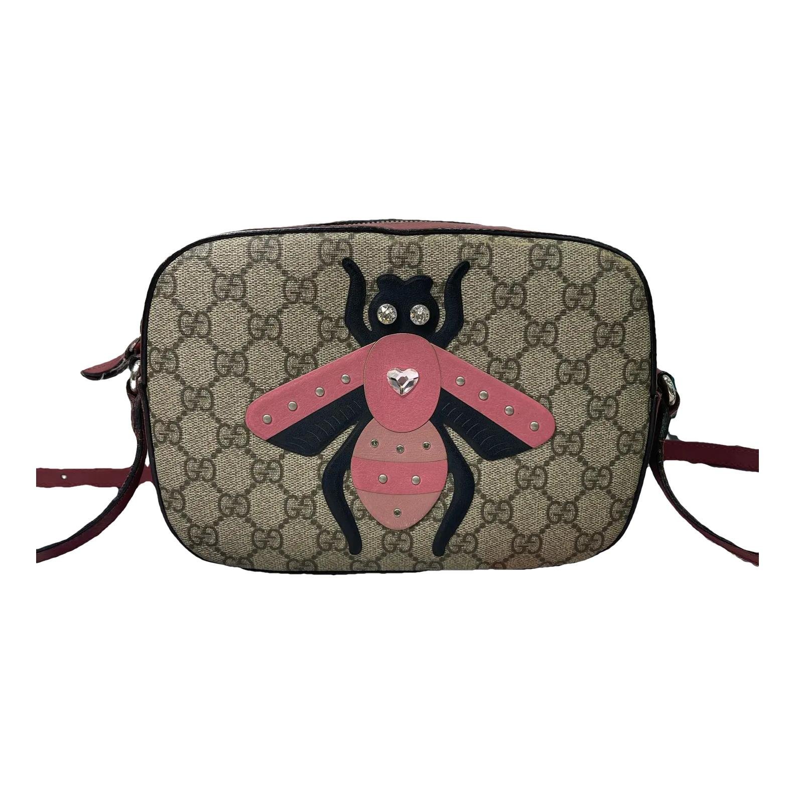 Webby Bee leather crossbody bag