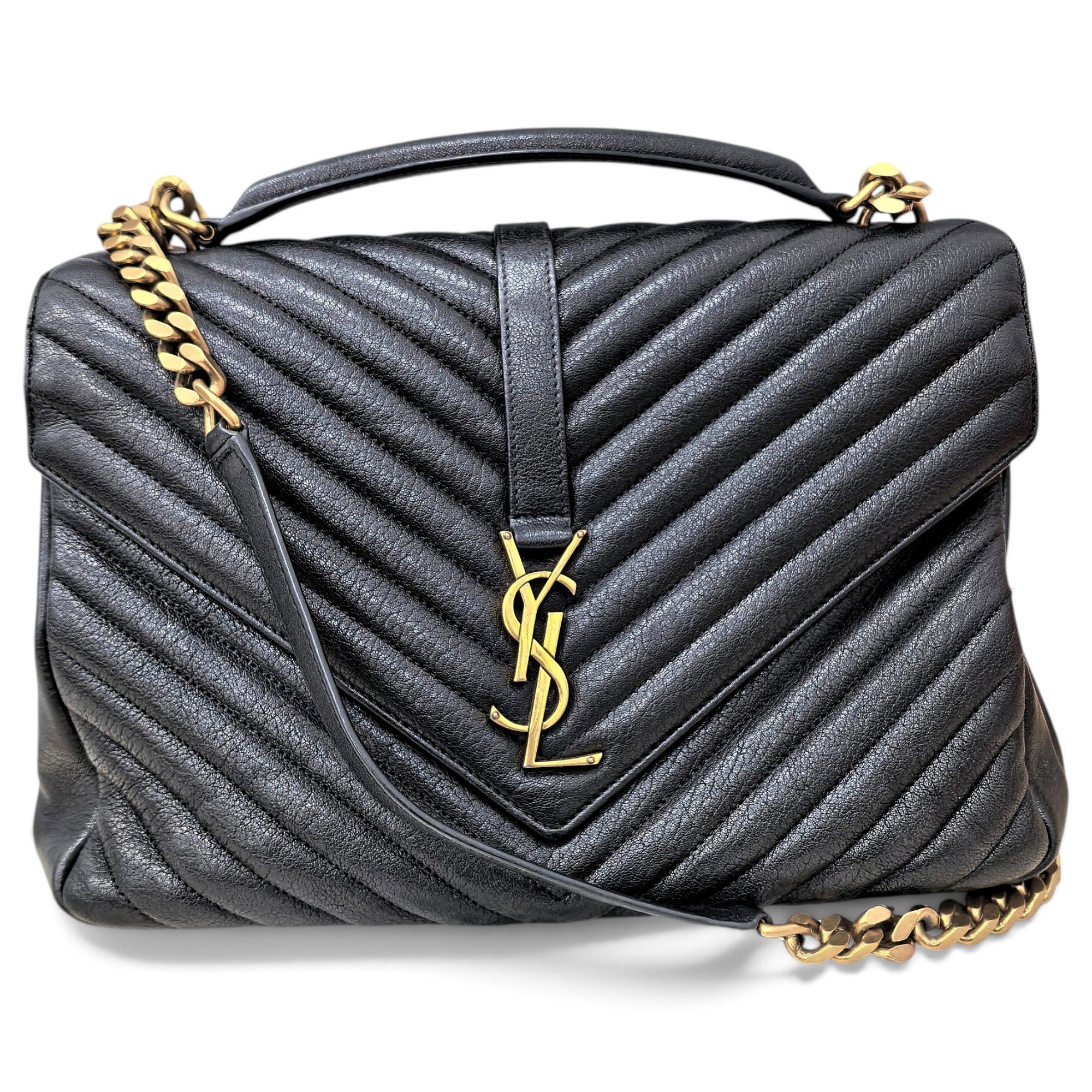 Collége monogramme leather handbag