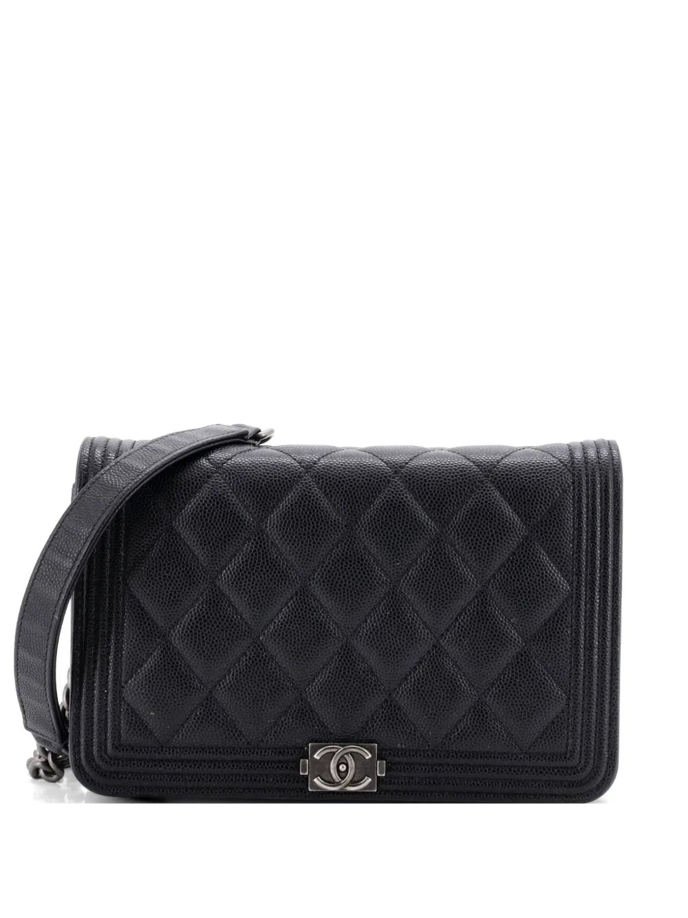Boy Wallet on Chain Quilted Caviar crossbody bag
