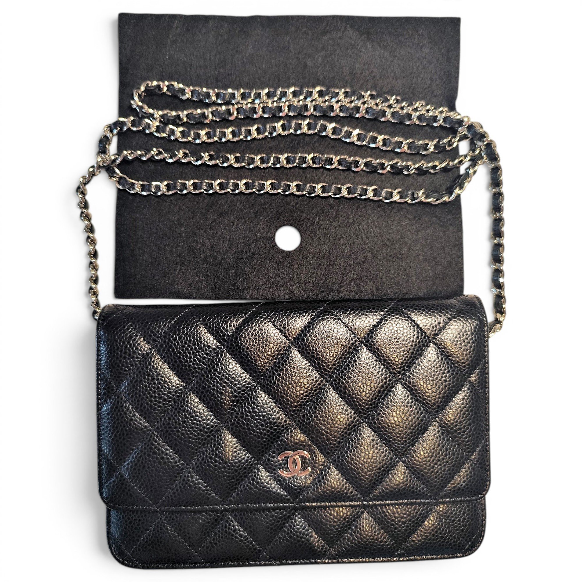 Wallet On Chain 2.55 leather crossbody bag