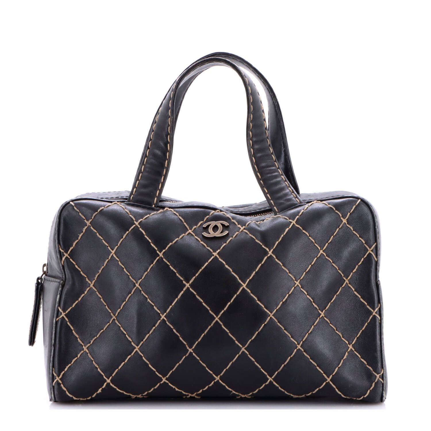 Surpique Boston Bag Quilted Leather Large