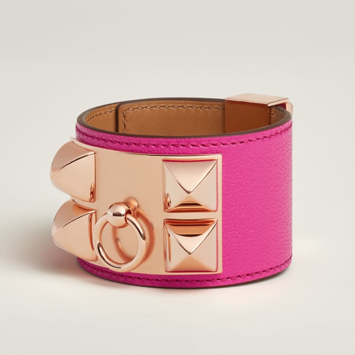 Rose Shocking Collier De Chien Bracelet