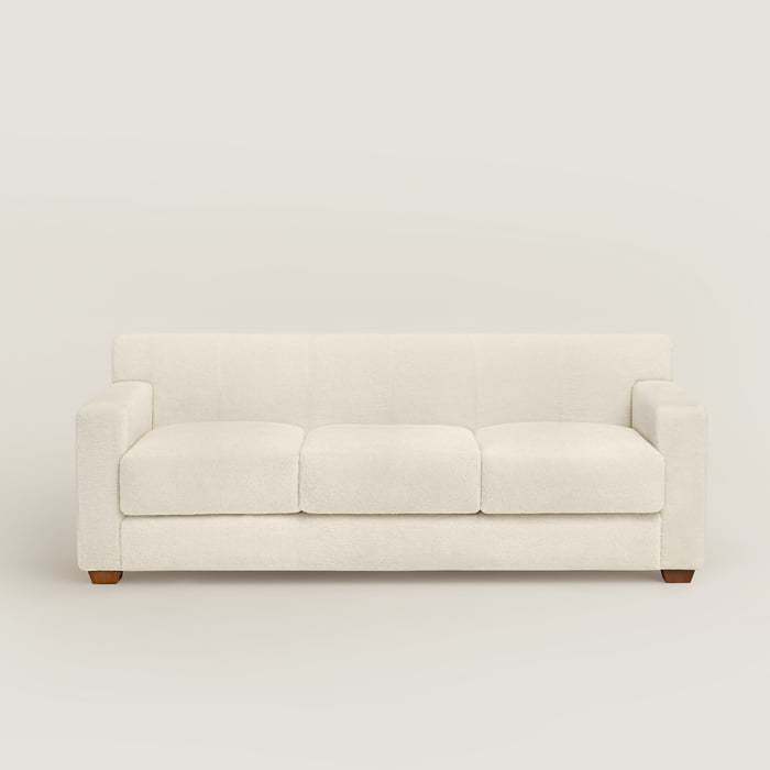 Naturel Reeditions J.-m. Frank Par Hermès Woolskin 3-seater Sofa