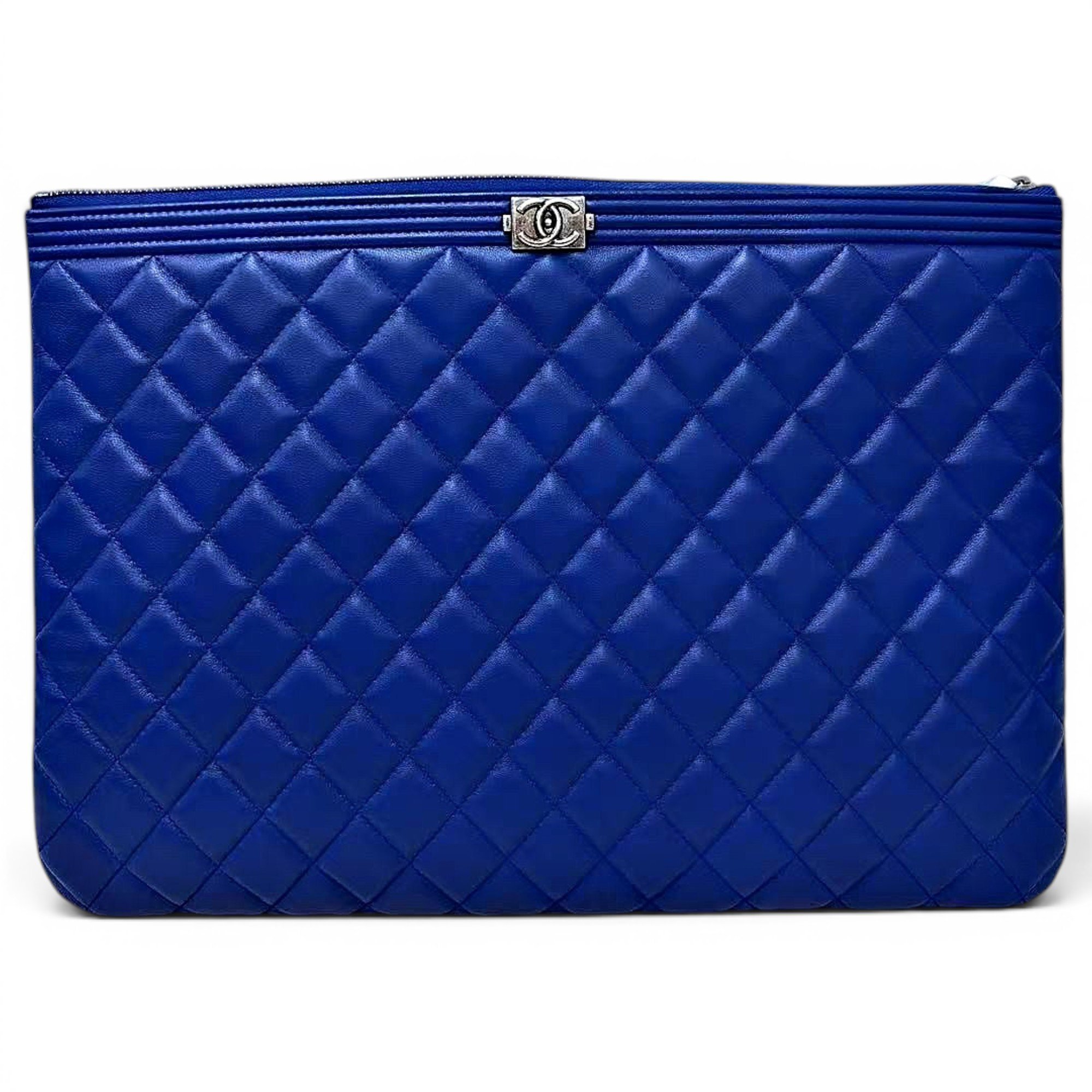 Chanel Boy leather clutch bag