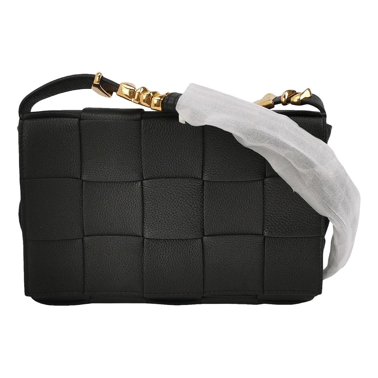 Cassette leather handbag