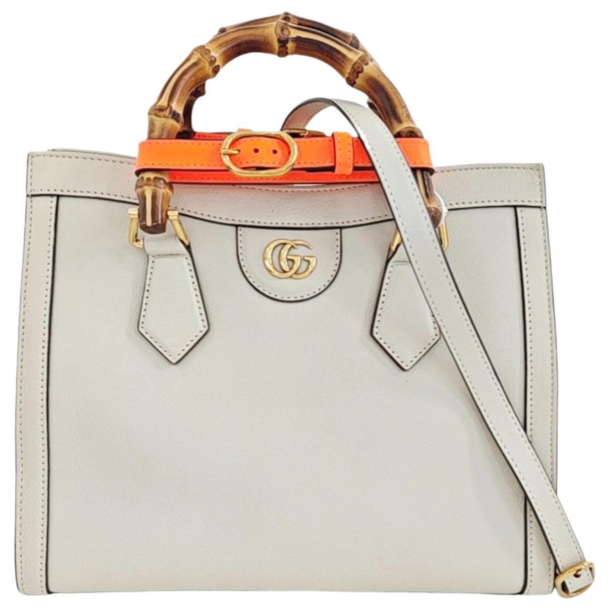 Diana Bamboo leather handbag
