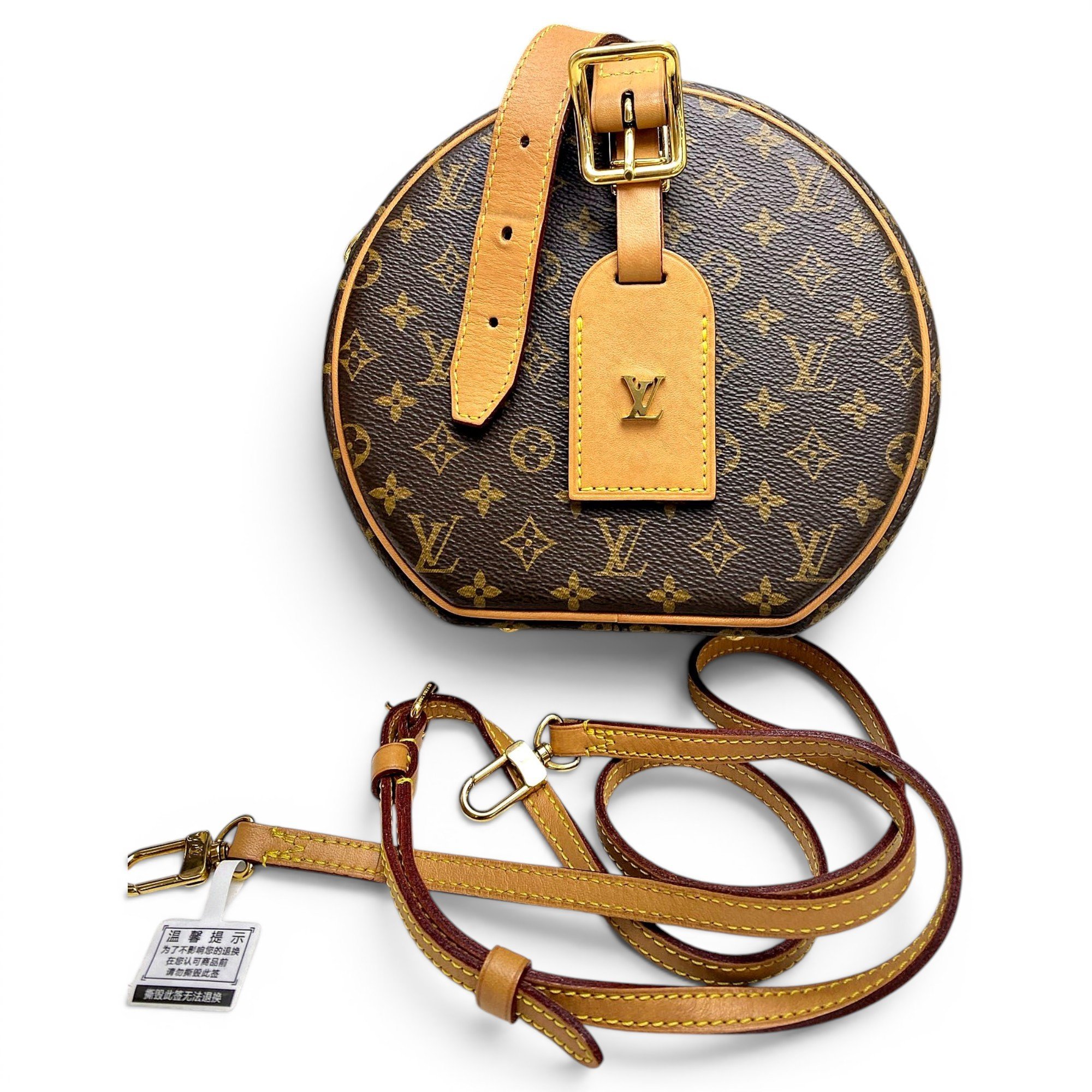 Boîte chapeau souple leather handbag