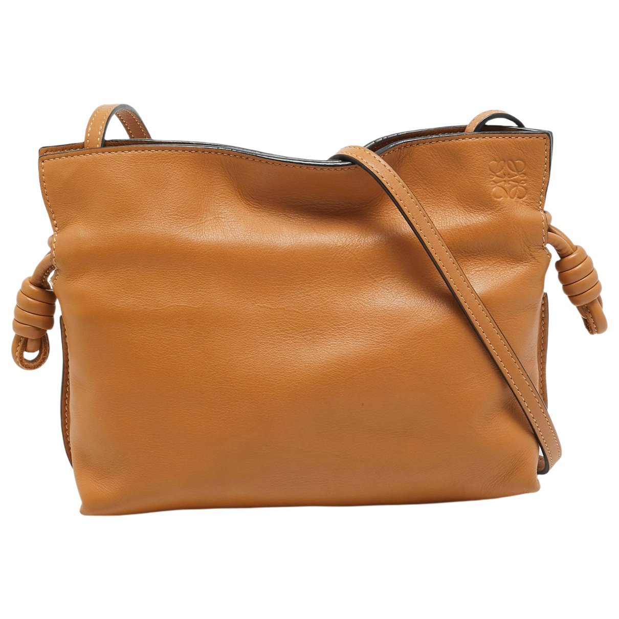 Leather clutch bag