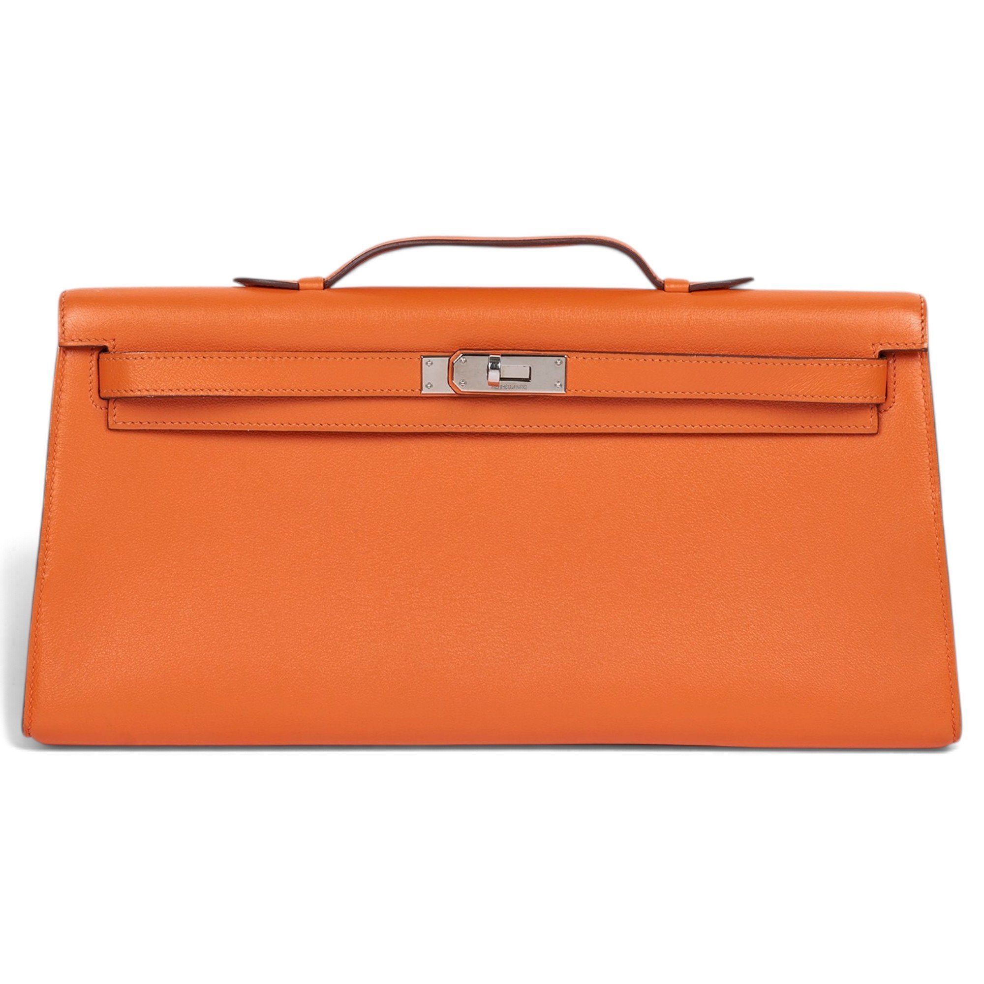 Hermes Kelly Handbag Orange Swift Leather 2006