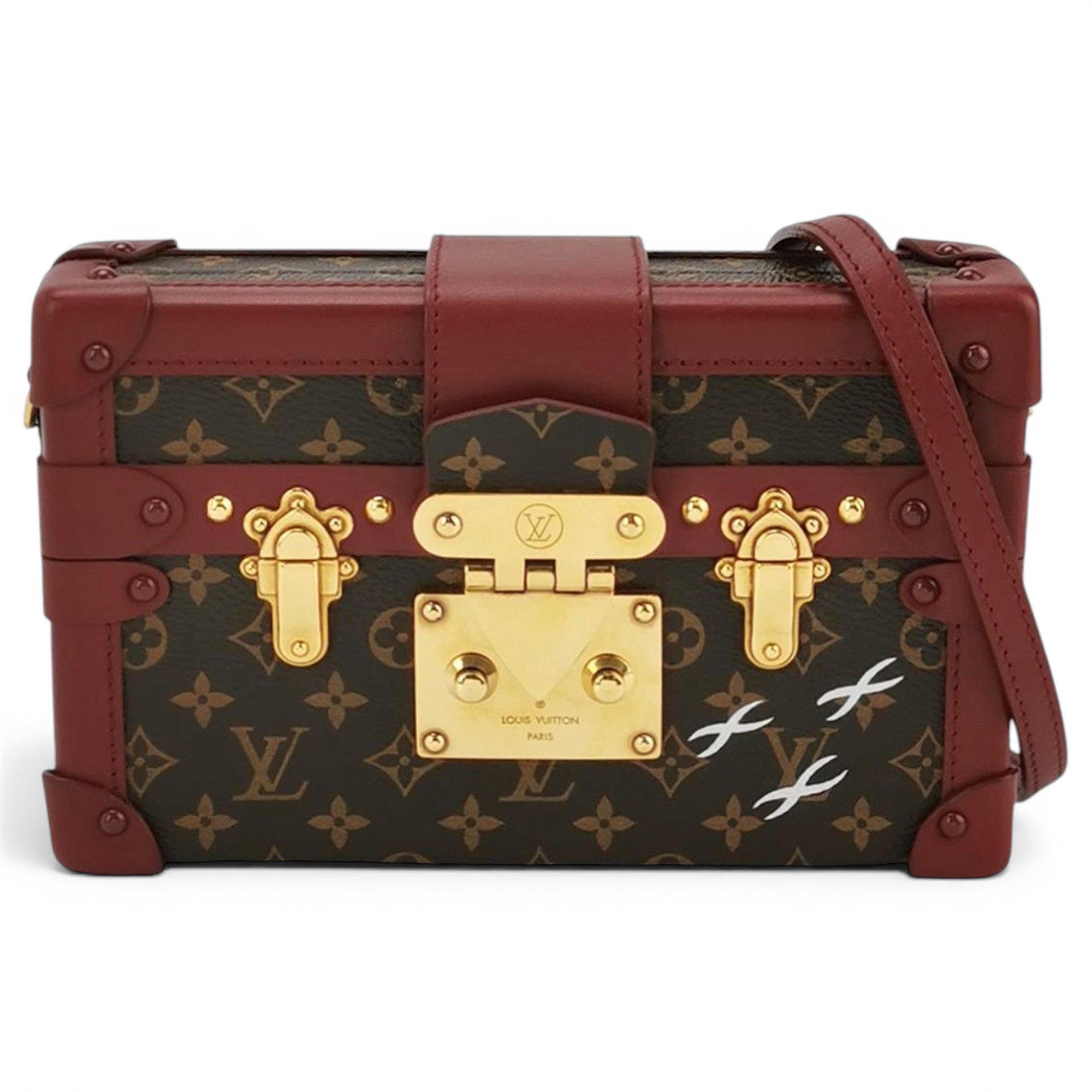 Petite Malle leather handbag