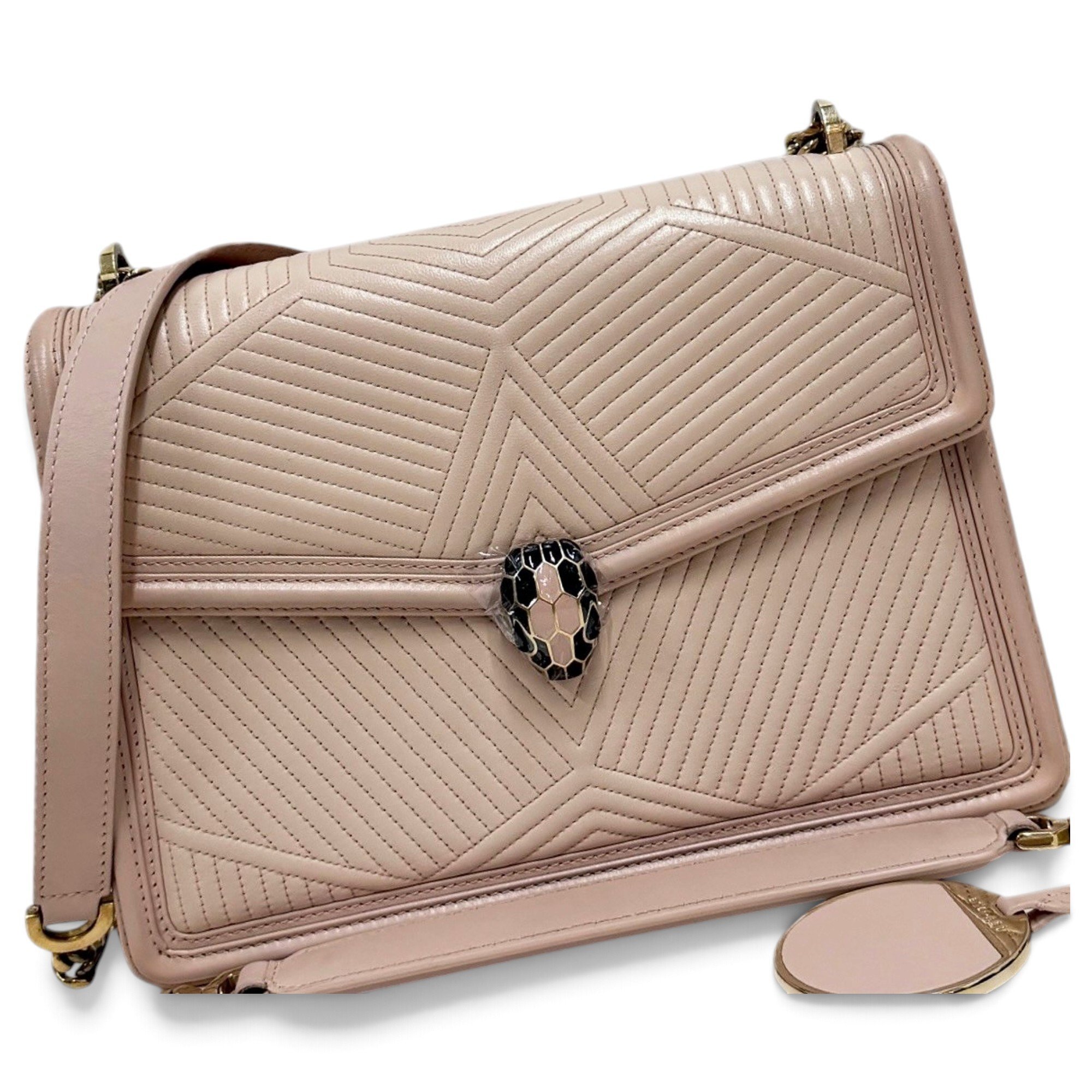 Serpenti leather handbag