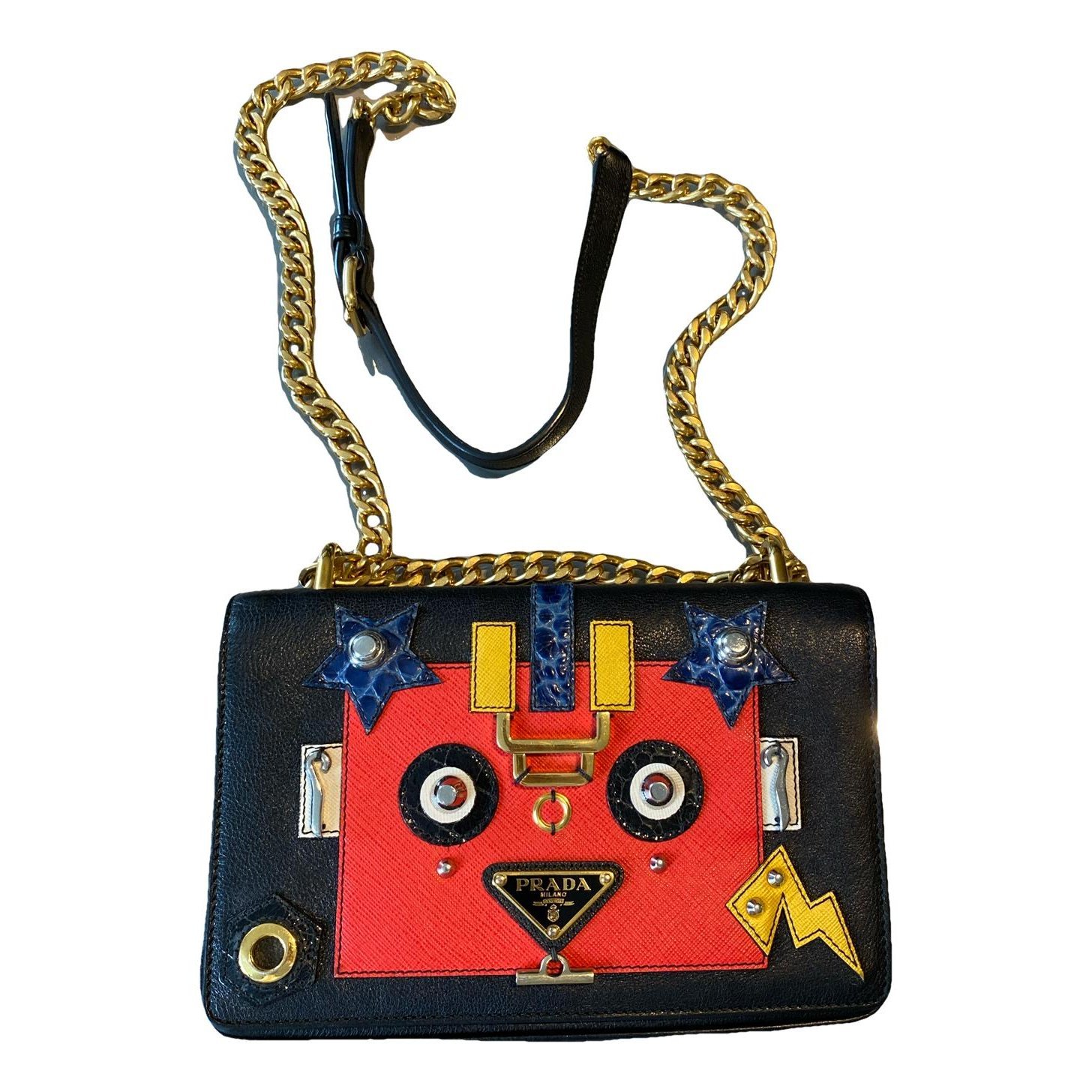 Elektra leather clutch bag