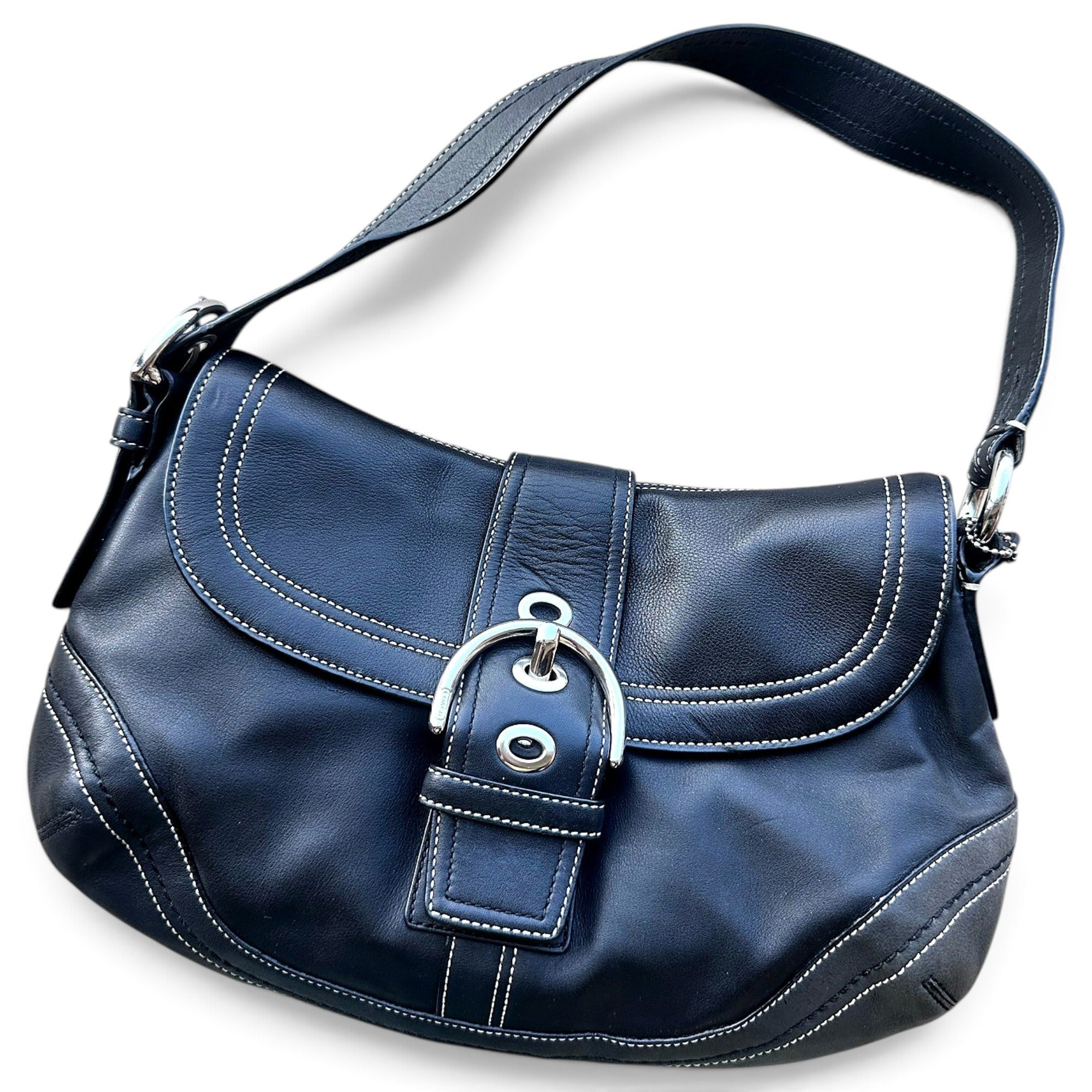 Signature Sufflette leather handbag