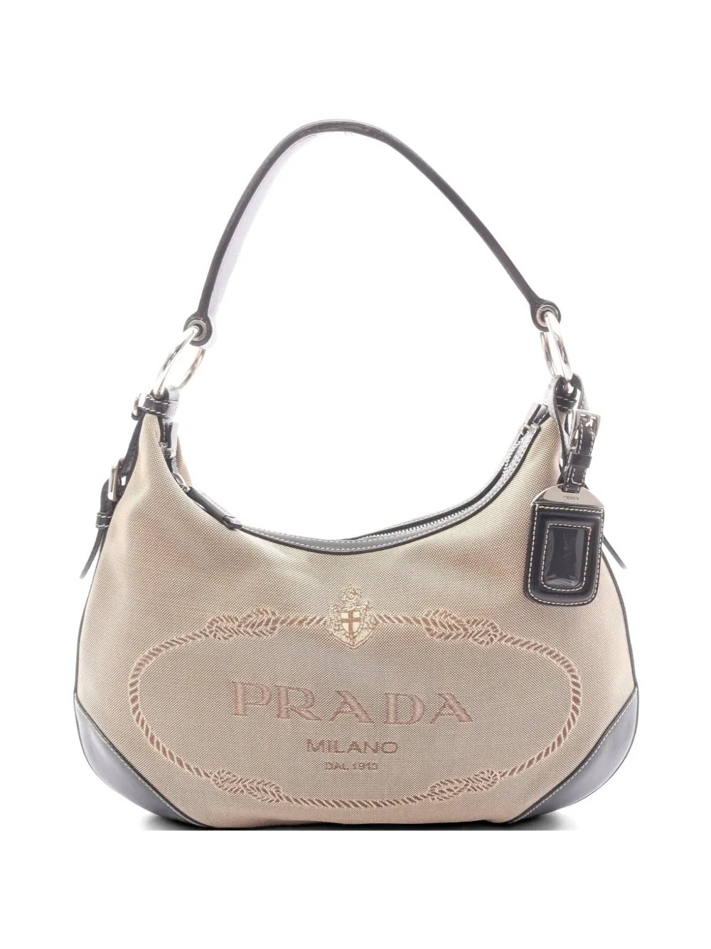 2000s Logo Jacquard shoulder bag