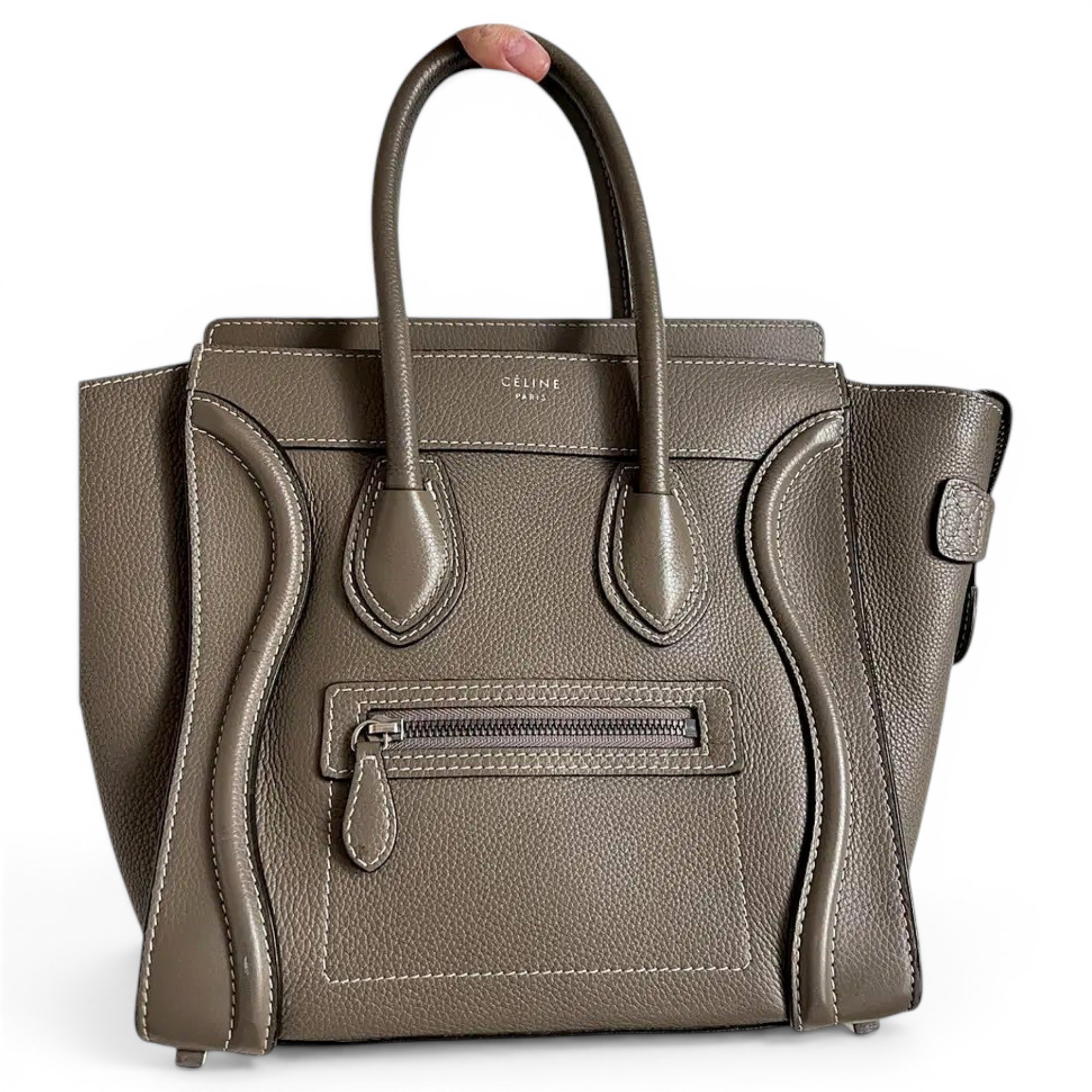 Luggage leather handbag