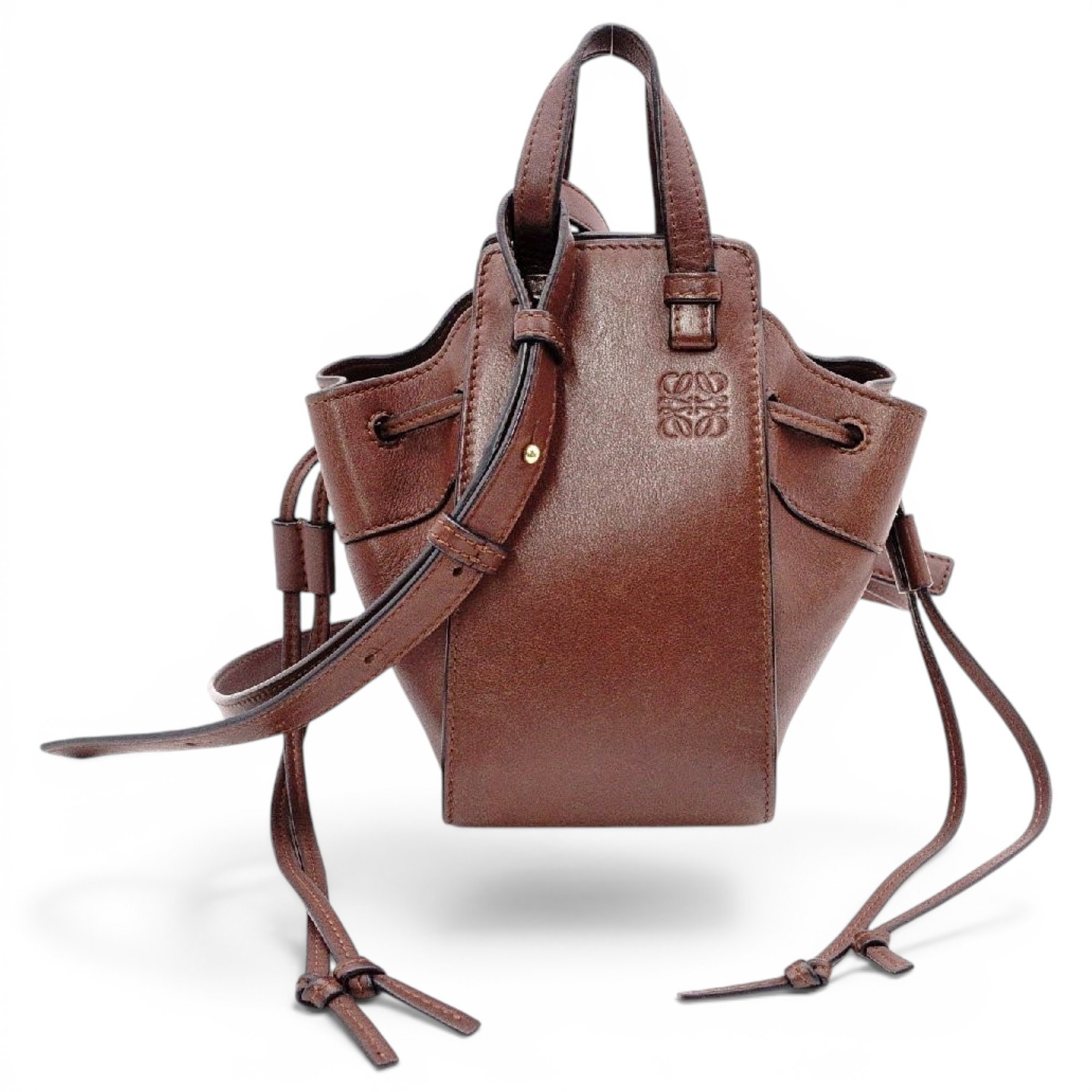 Hammock leather handbag