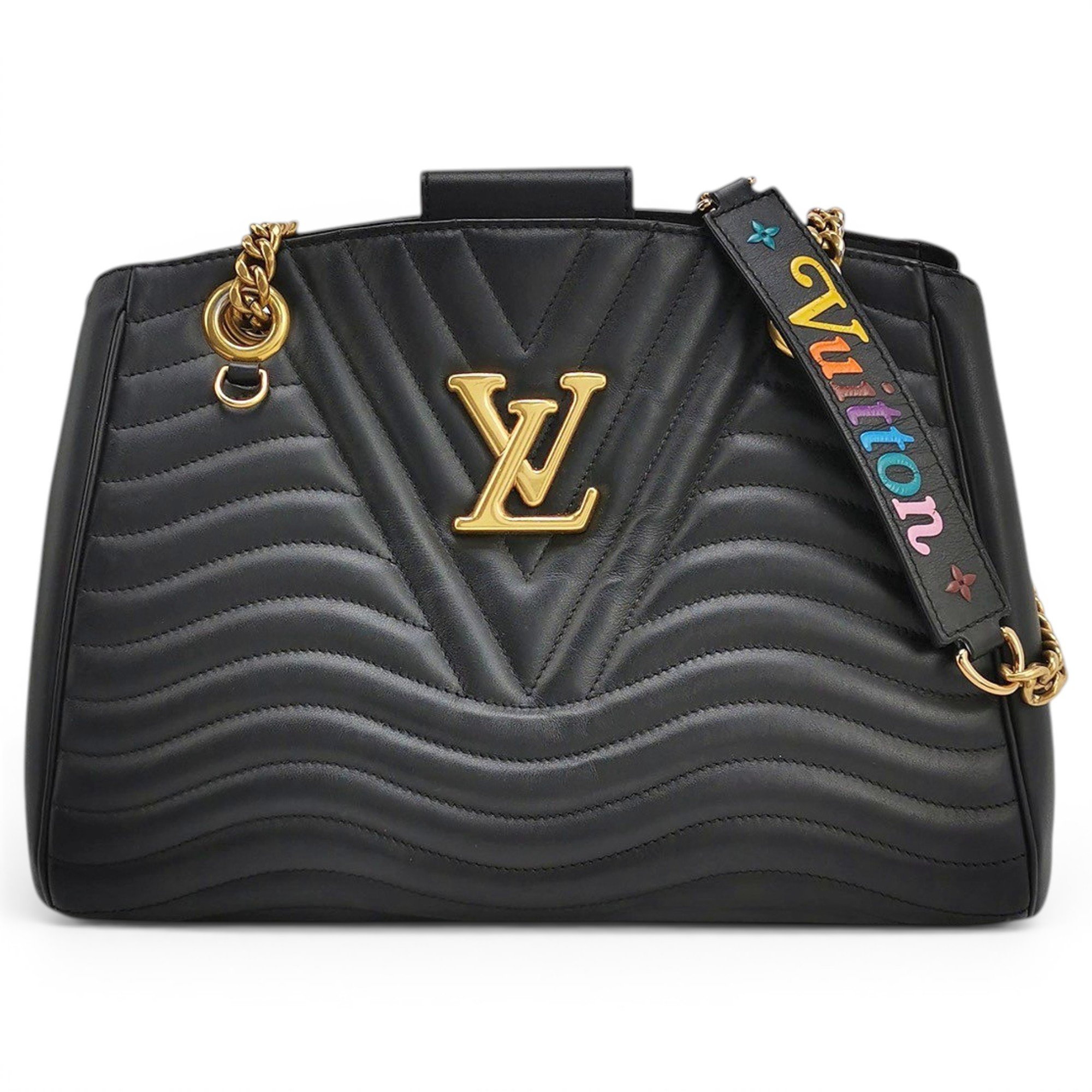 New Wave leather handbag