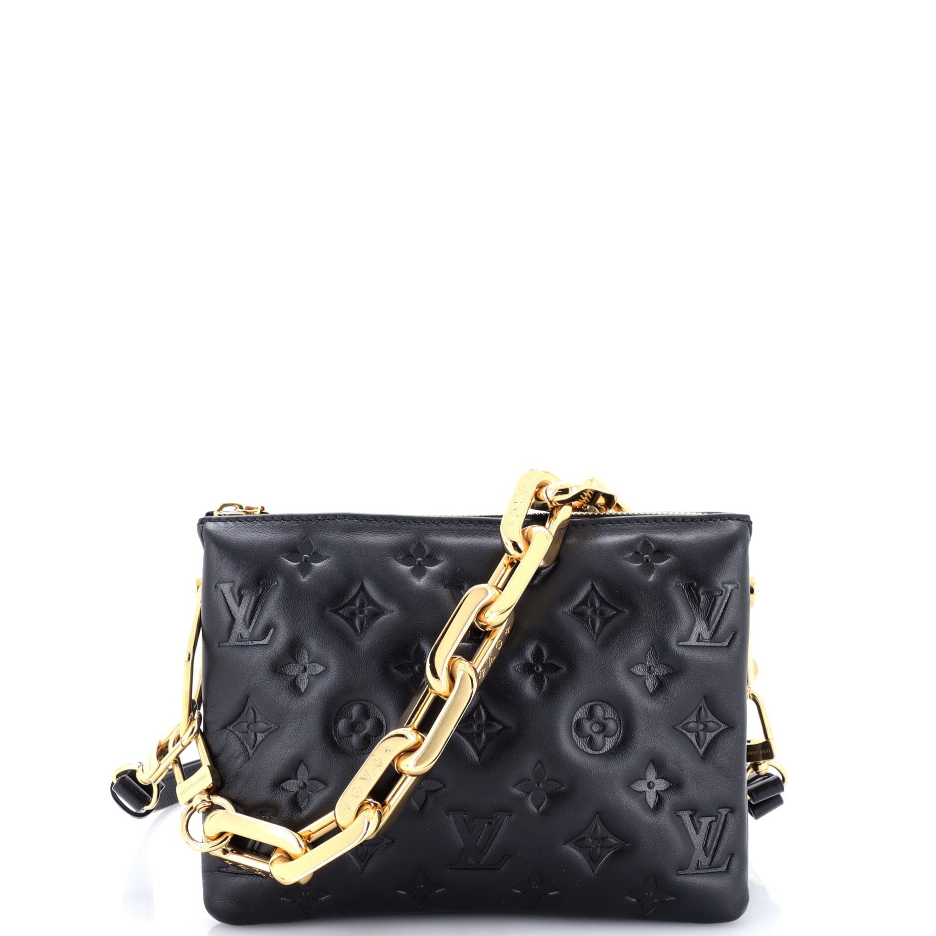 Coussin Bag Monogram Embossed Lambskin BB
