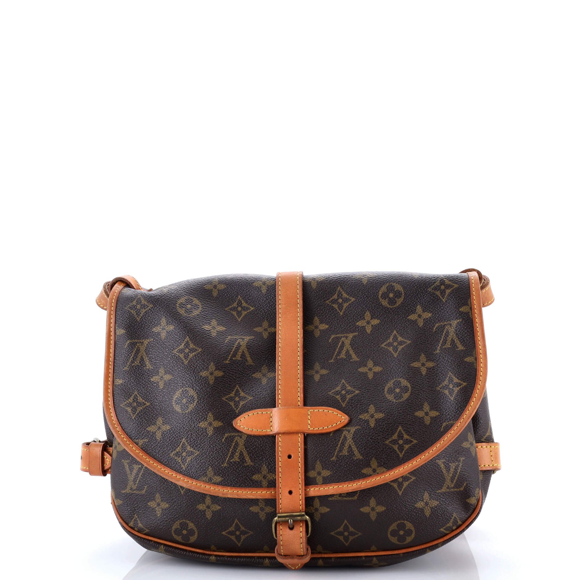 Louis Vuitton Saumur Handbag Monogram Canvas 30