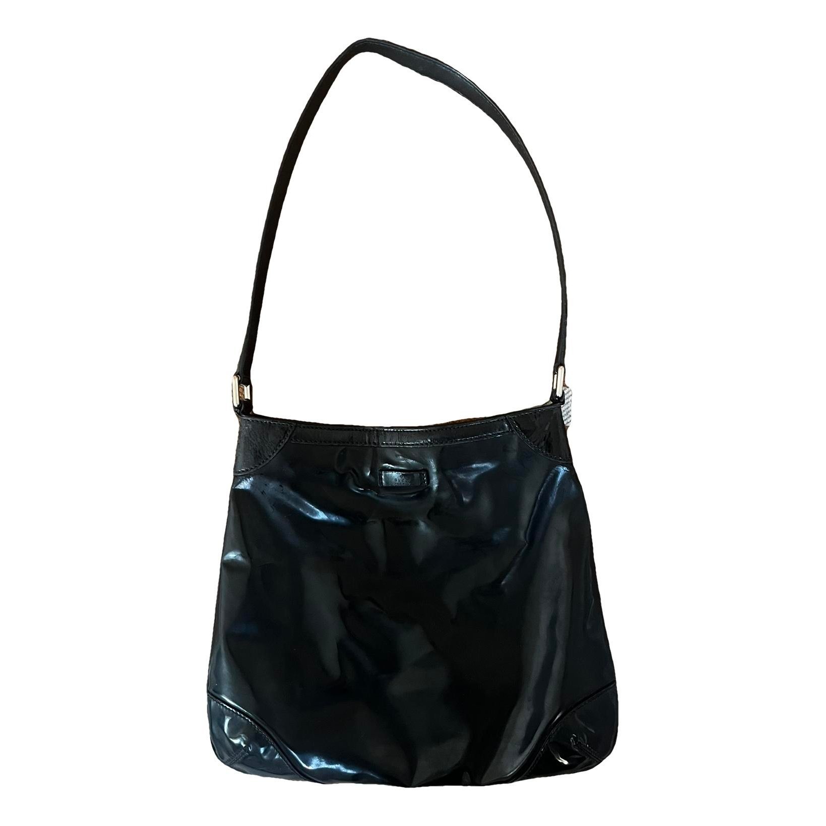 Patent leather handbag