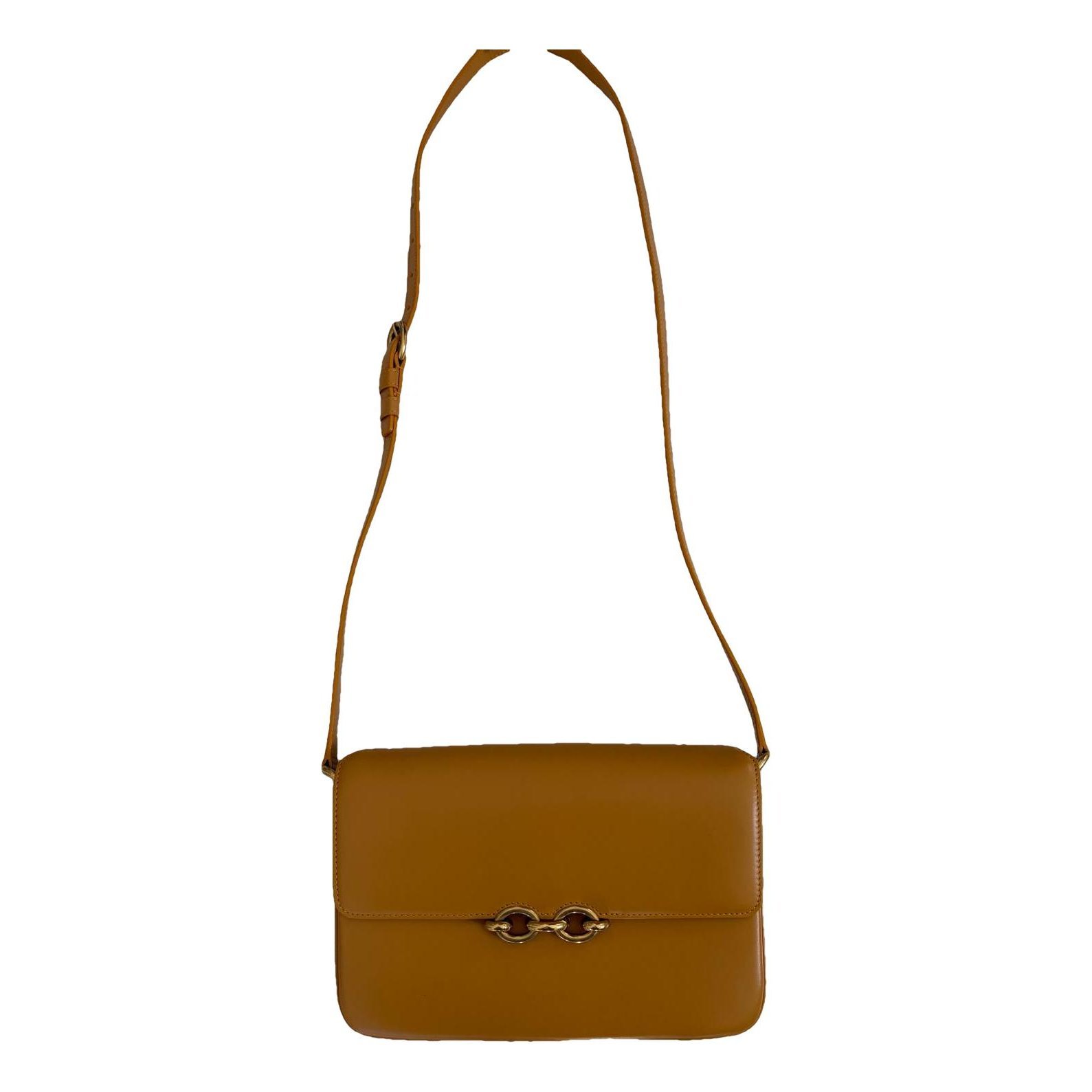 Leather clutch bag
