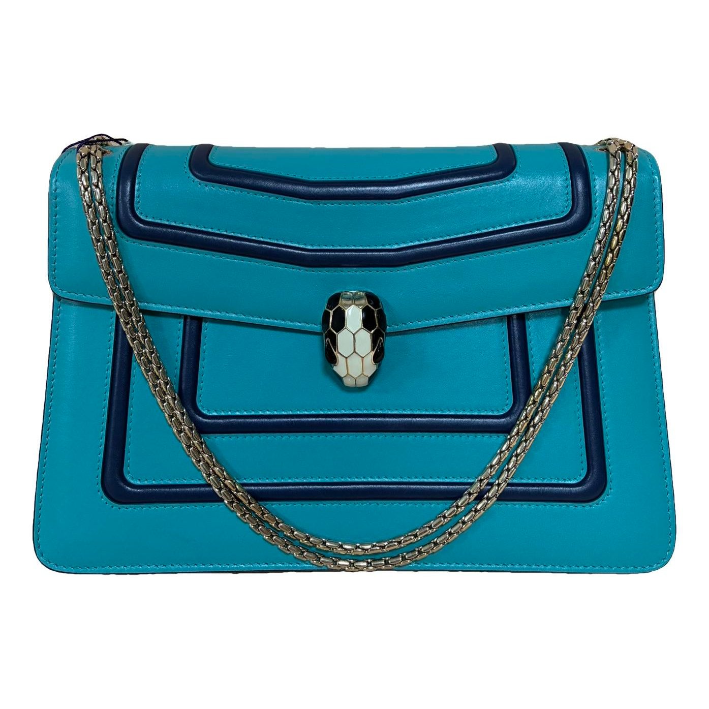Serpenti leather handbag