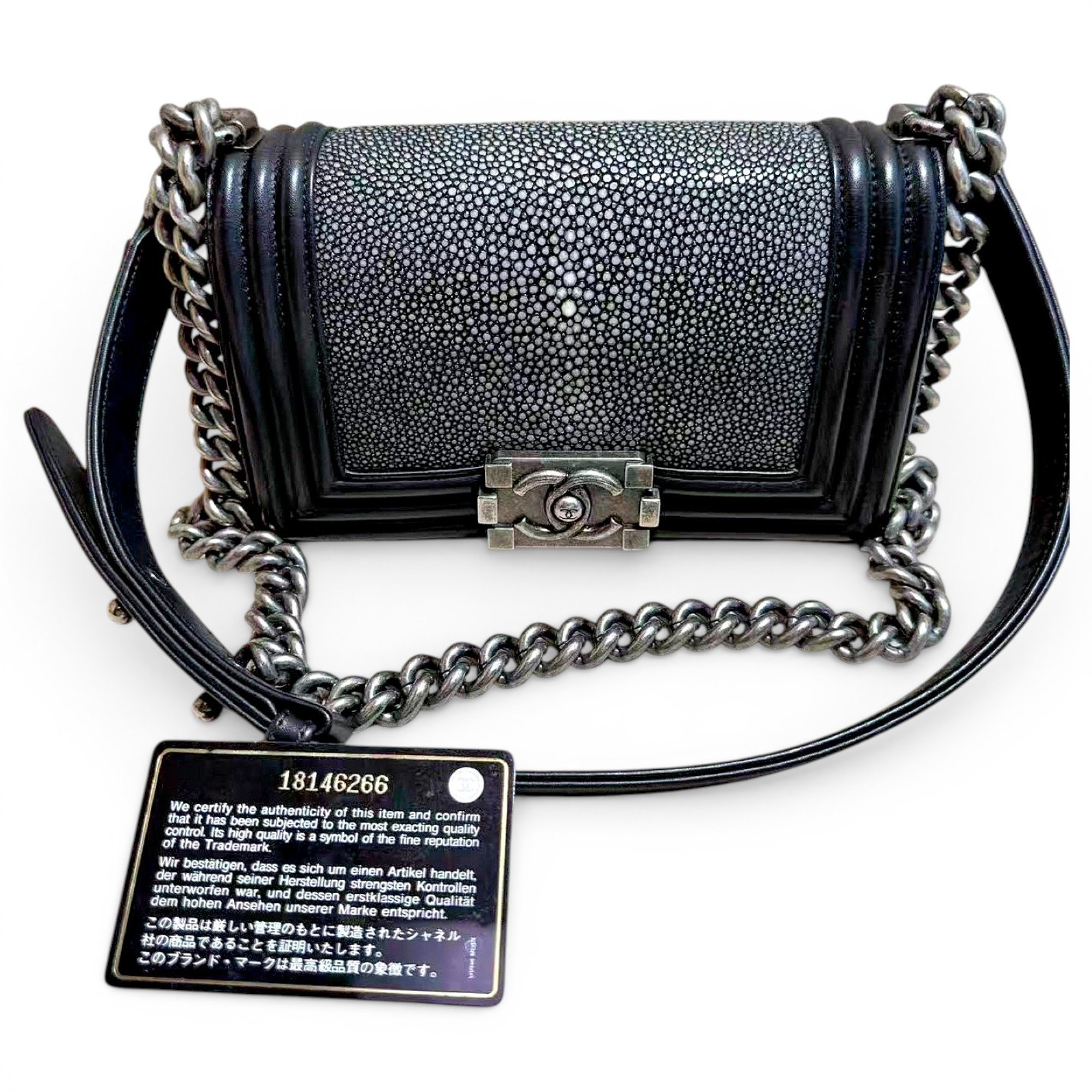 Boy leather handbag