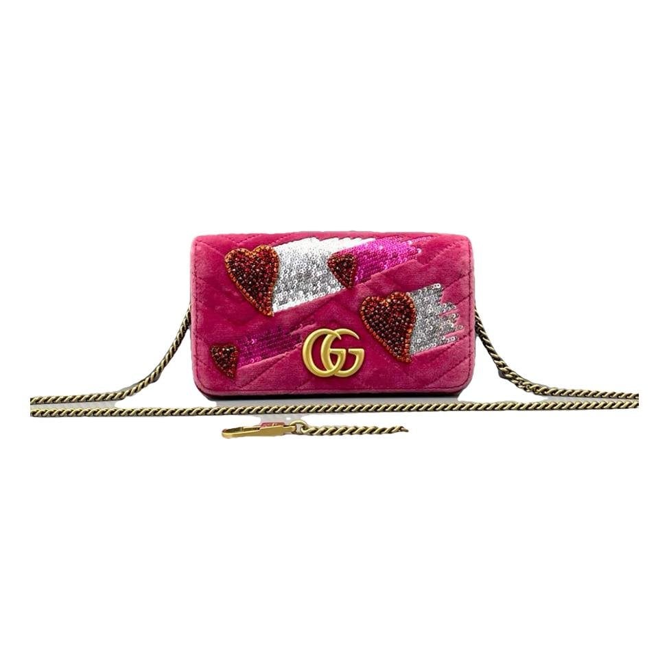 Velvet handbag