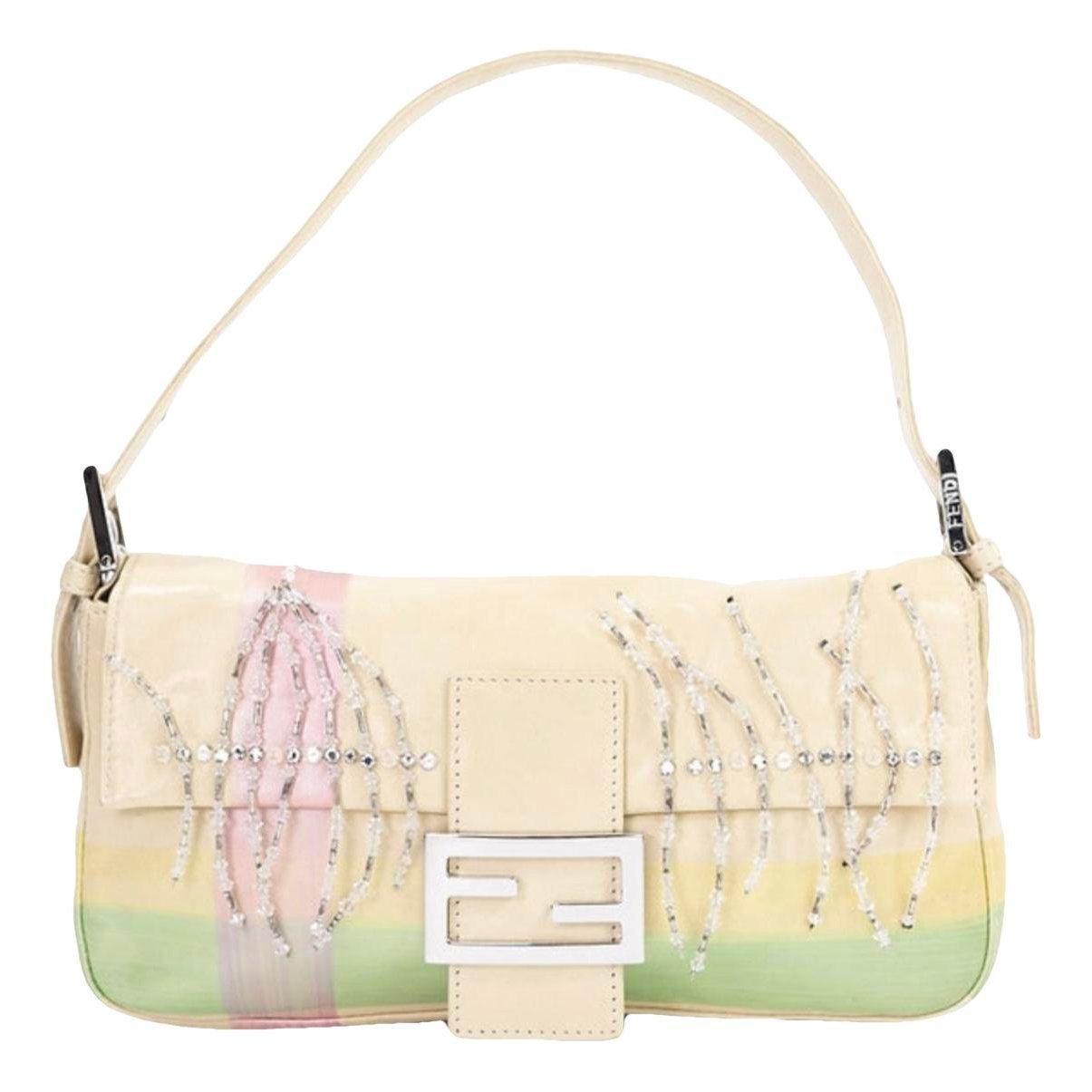 Baguette leather handbag